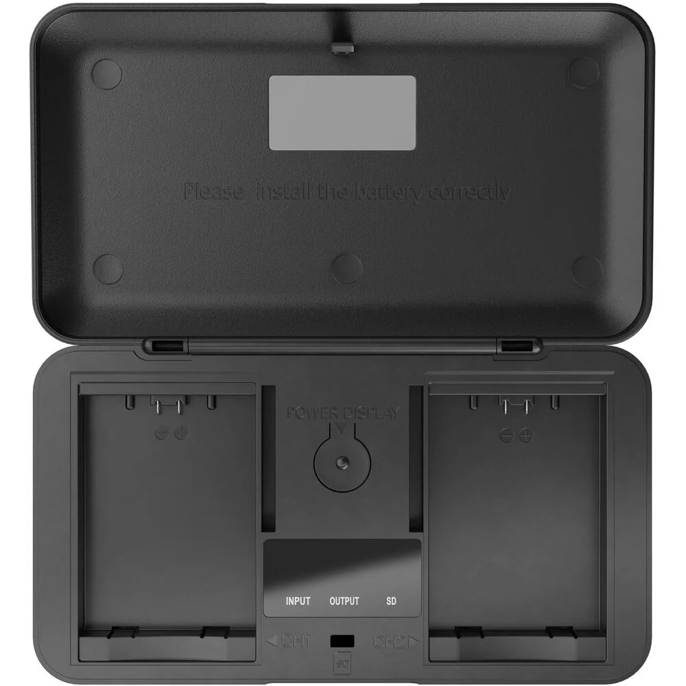 Newell LCD Dual-Channel Charger with SD Card Reader for Panasonic DMW-BLK22 Battery - Image 2