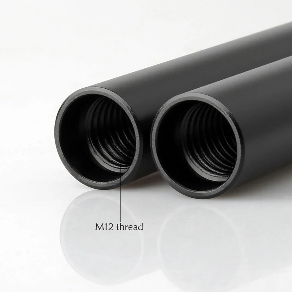 Niceyrig 15mm Black Aluminum Alloy Rod (5.9", 2-Pack) - Image 5