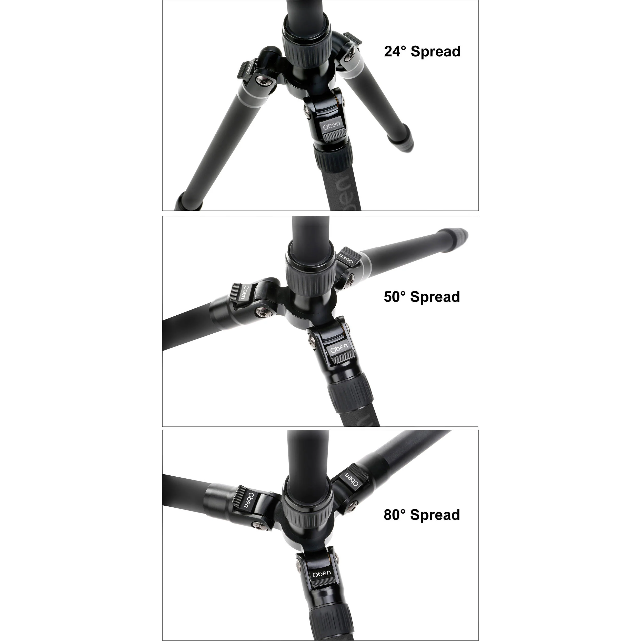 Oben AT-3586 Aluminum Tripod and Triple Action BZ-226T Ball Head - Image 10