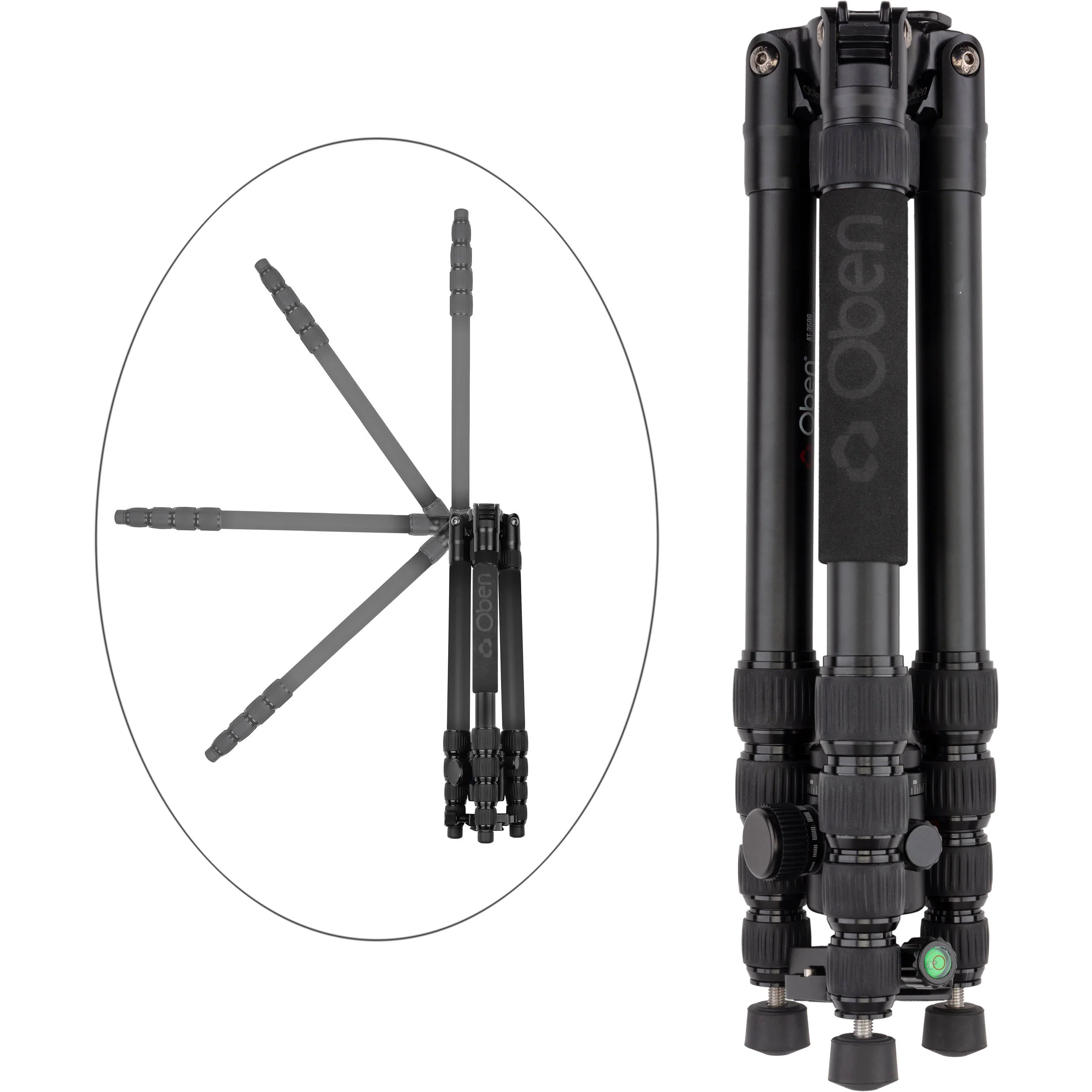 Oben AT-3586 Aluminum Tripod and Triple Action BZ-226T Ball Head - Image 9