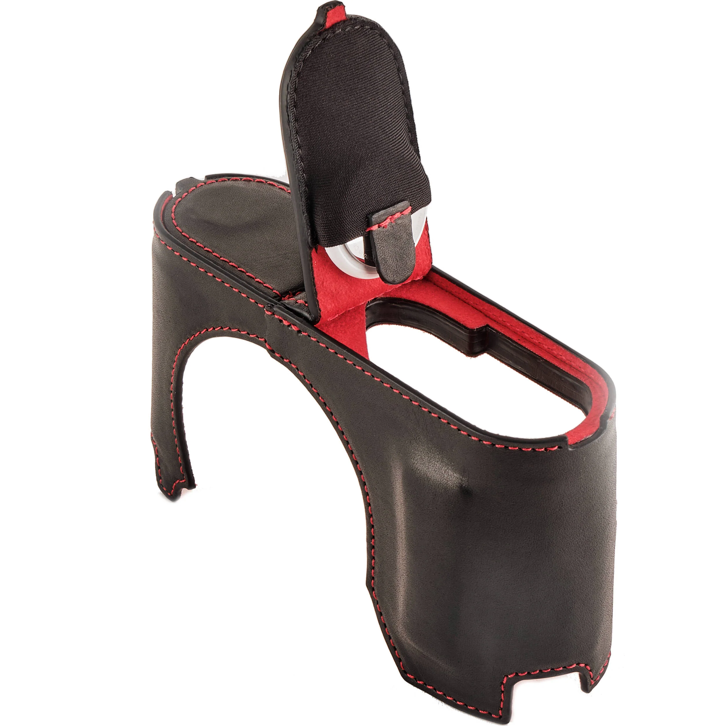 Oberwerth TagCase Classic Line Leder for Leica Q3 (Black with Red Lining) - Image 5
