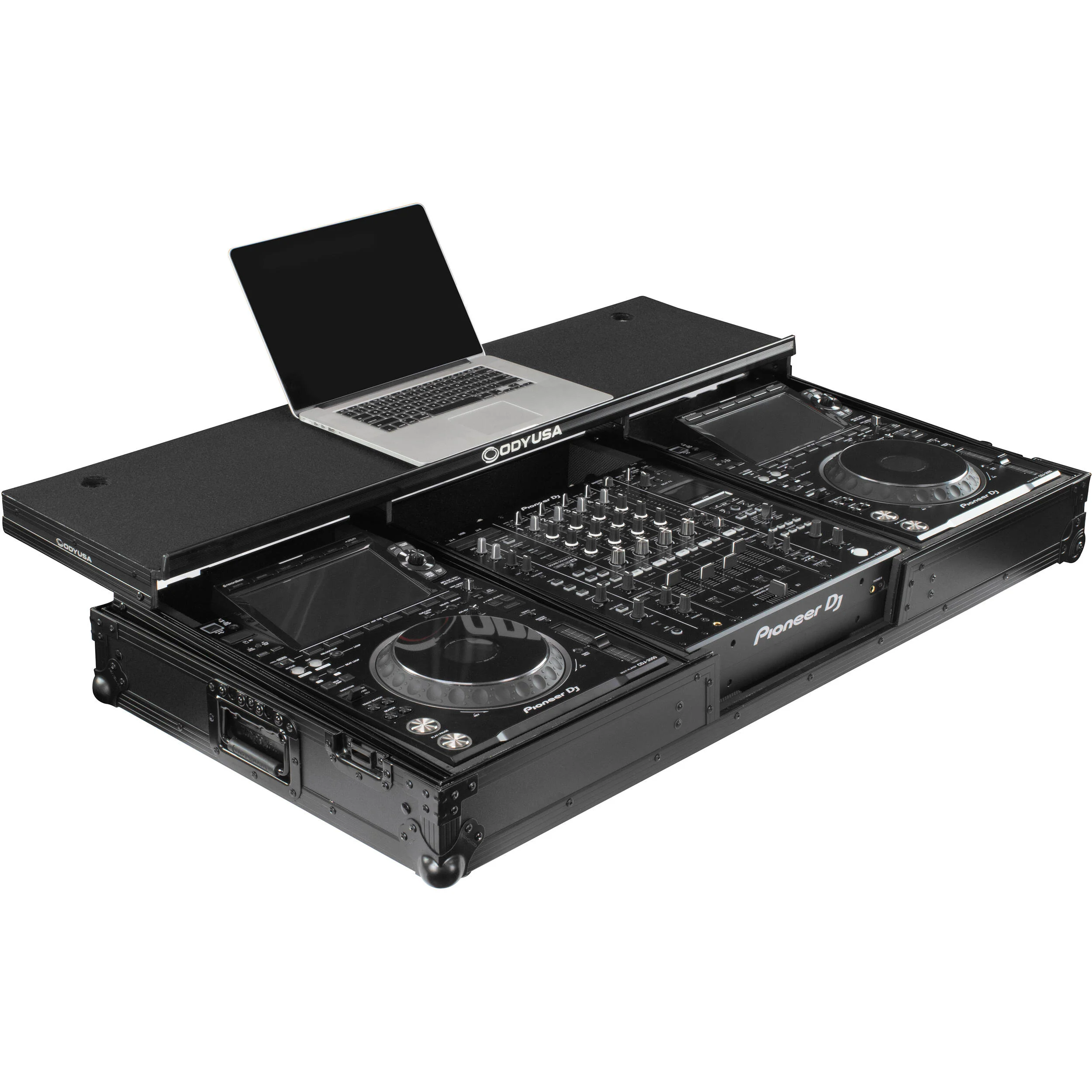 Odyssey Glide-Style DJ Coffin Flight Case with Wheels for DJM-A9 / CDJ-3000 or Similar Size Gear (Black Label) - Image 3