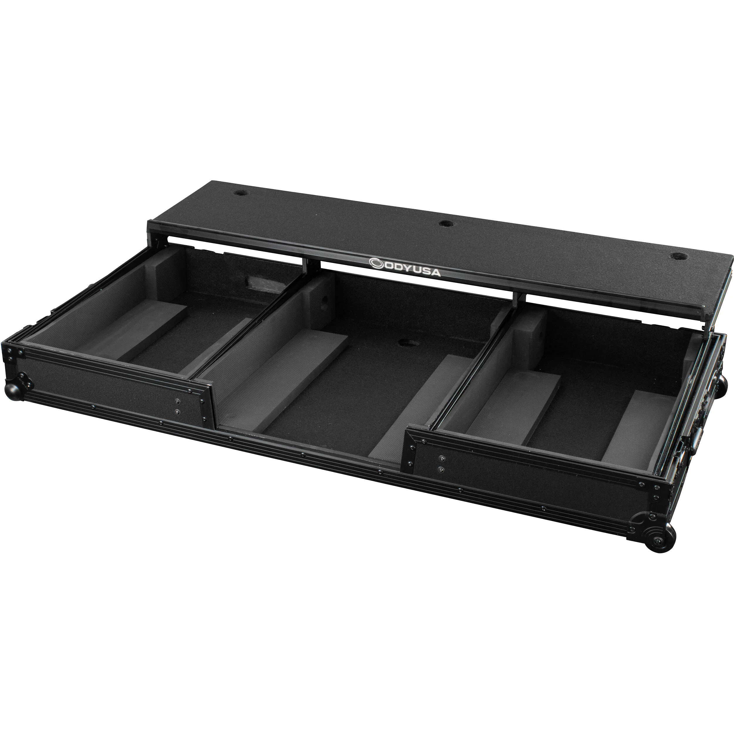 Odyssey Glide-Style DJ Coffin Flight Case with Wheels for DJM-A9 / CDJ-3000 or Similar Size Gear (Black Label) - Image 6
