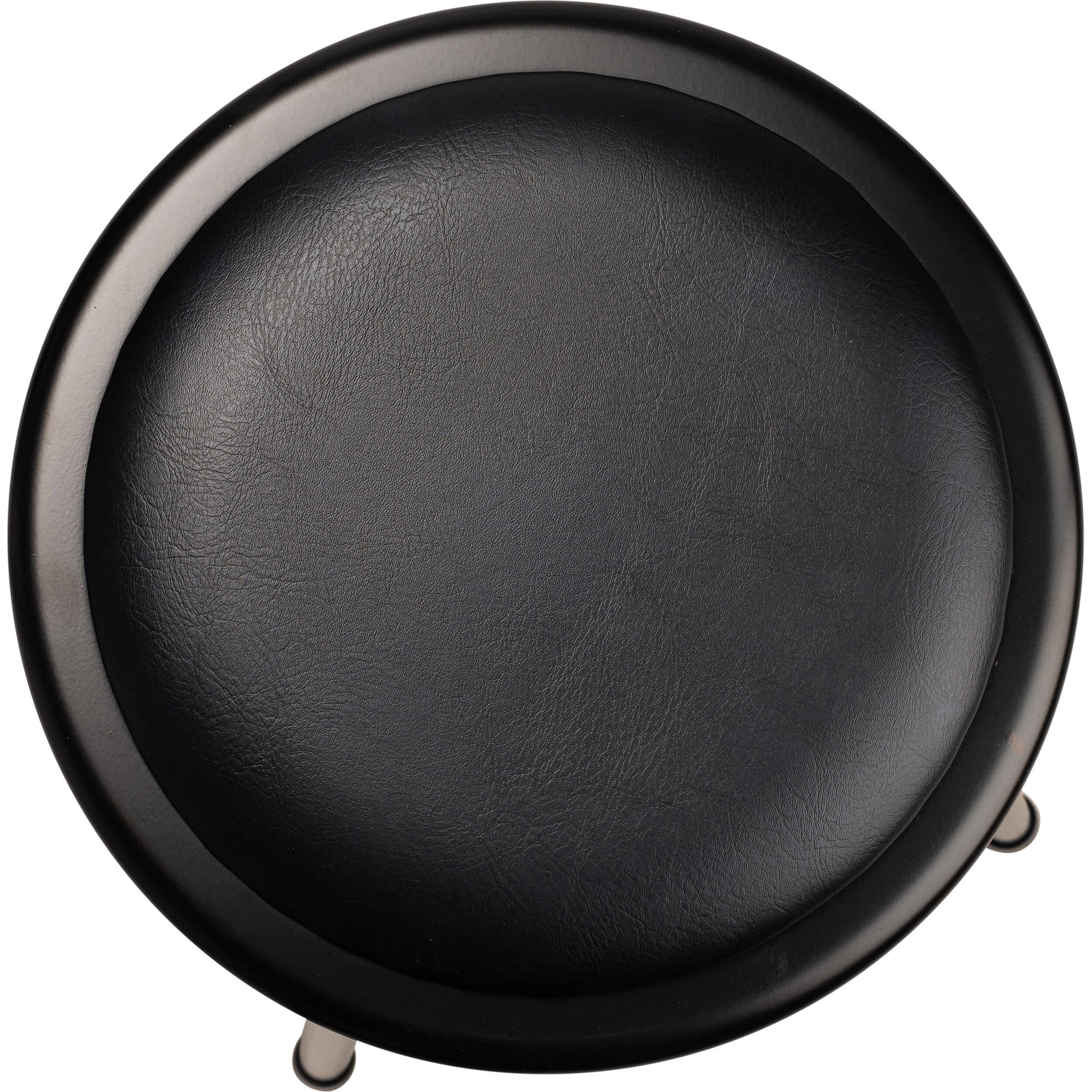 Oklahoma Sound Vinyl Padded?Adjustable Height Stool?with Backrest (24.5 - 32.5", Black) - Image 5