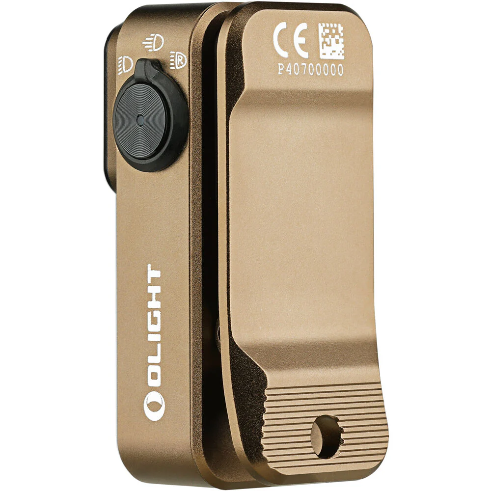 Olight Oclip Pro Rechargeable Clip-On Light (Tan with Ancient Script) - Image 5