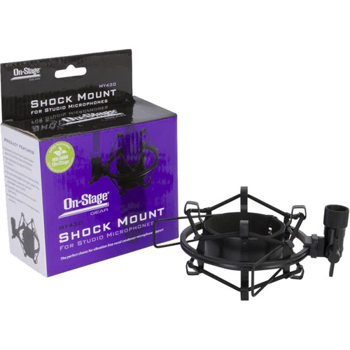 On-Stage Studio Mic Shock Mount (Black) - Image 3