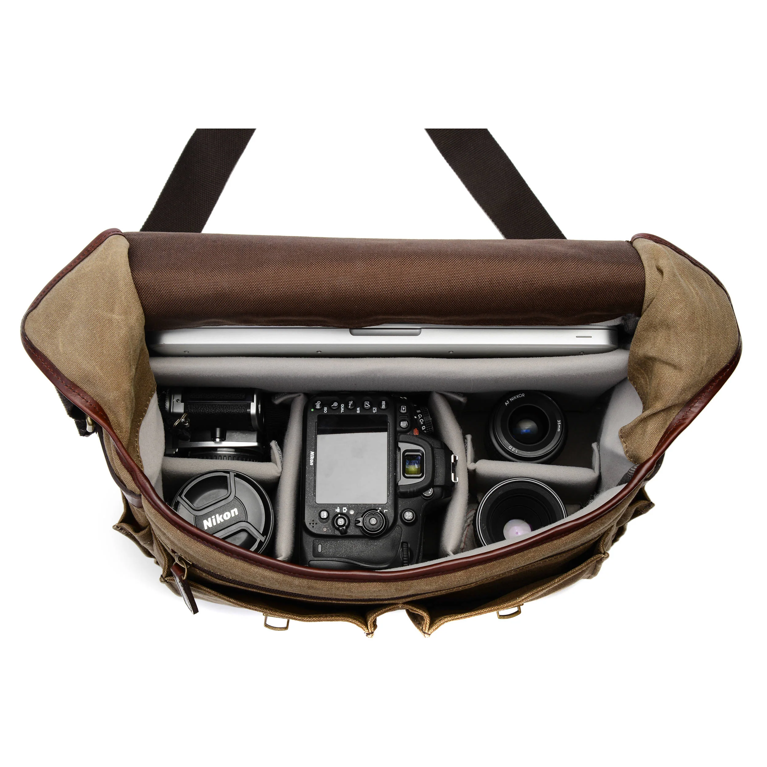 ONA Astoria Camera & Laptop Messenger Bag (FieldTan) - Image 4