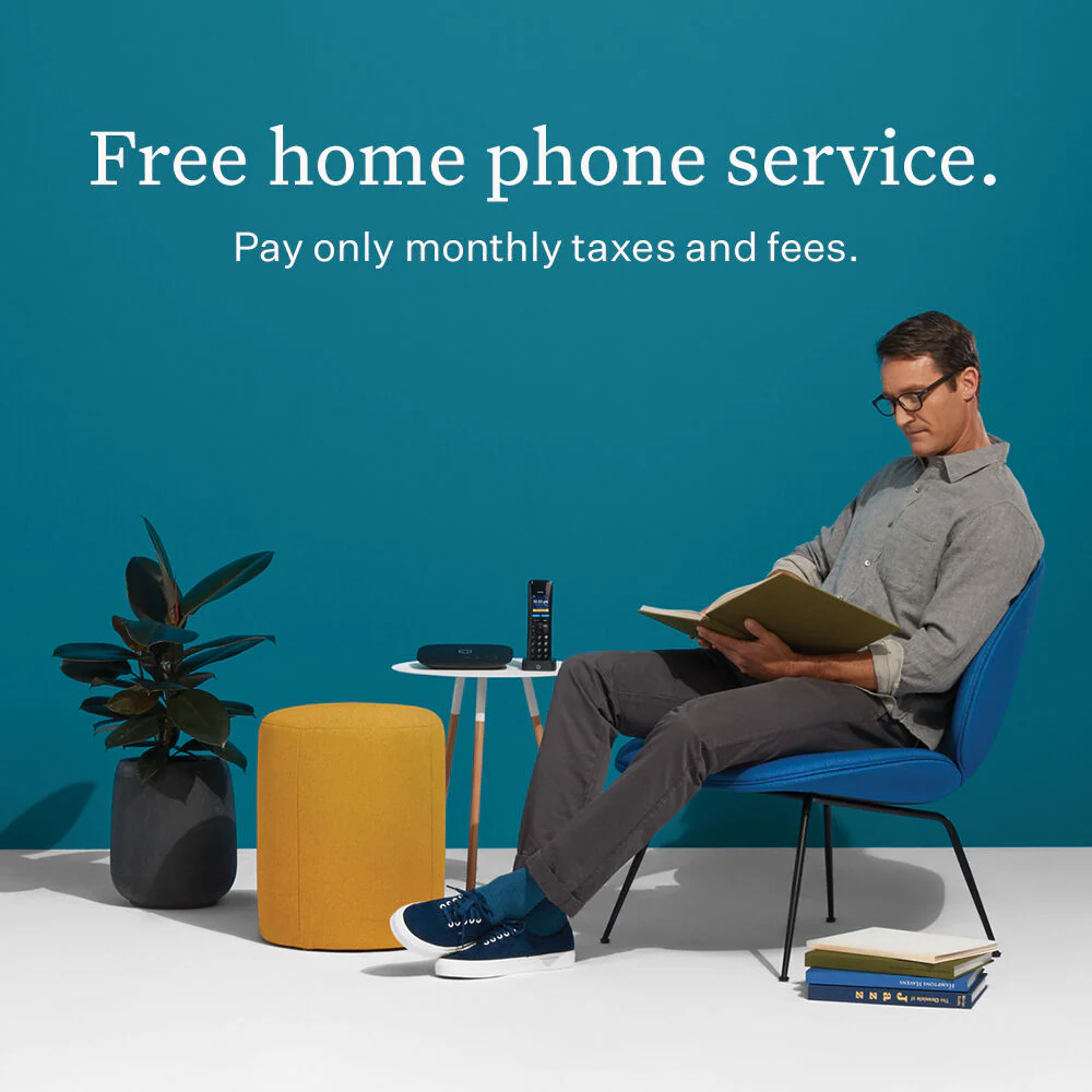 Ooma Telo 2 VoIP Phone System with HD3 Handset (Black) - Image 5