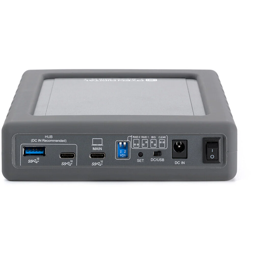 Oyen Digital MiniPro RAID V4 8TB 2-Bay USB-C 3.2 Gen 2 Portable Hard Drive & RAID Array (2 x 4TB) - Image 3