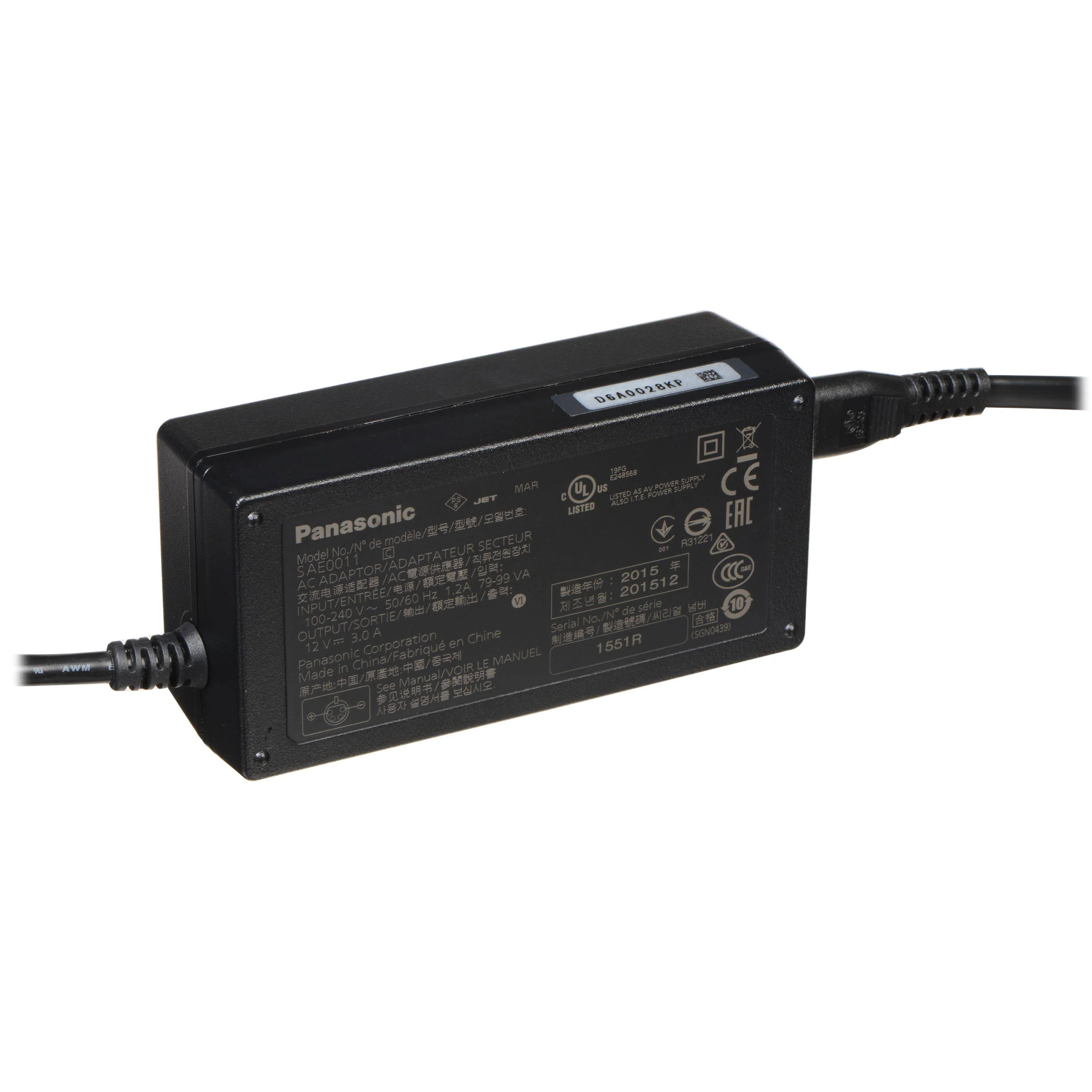 Panasonic AW-PS551PJ AC Power Adapter - Image 5