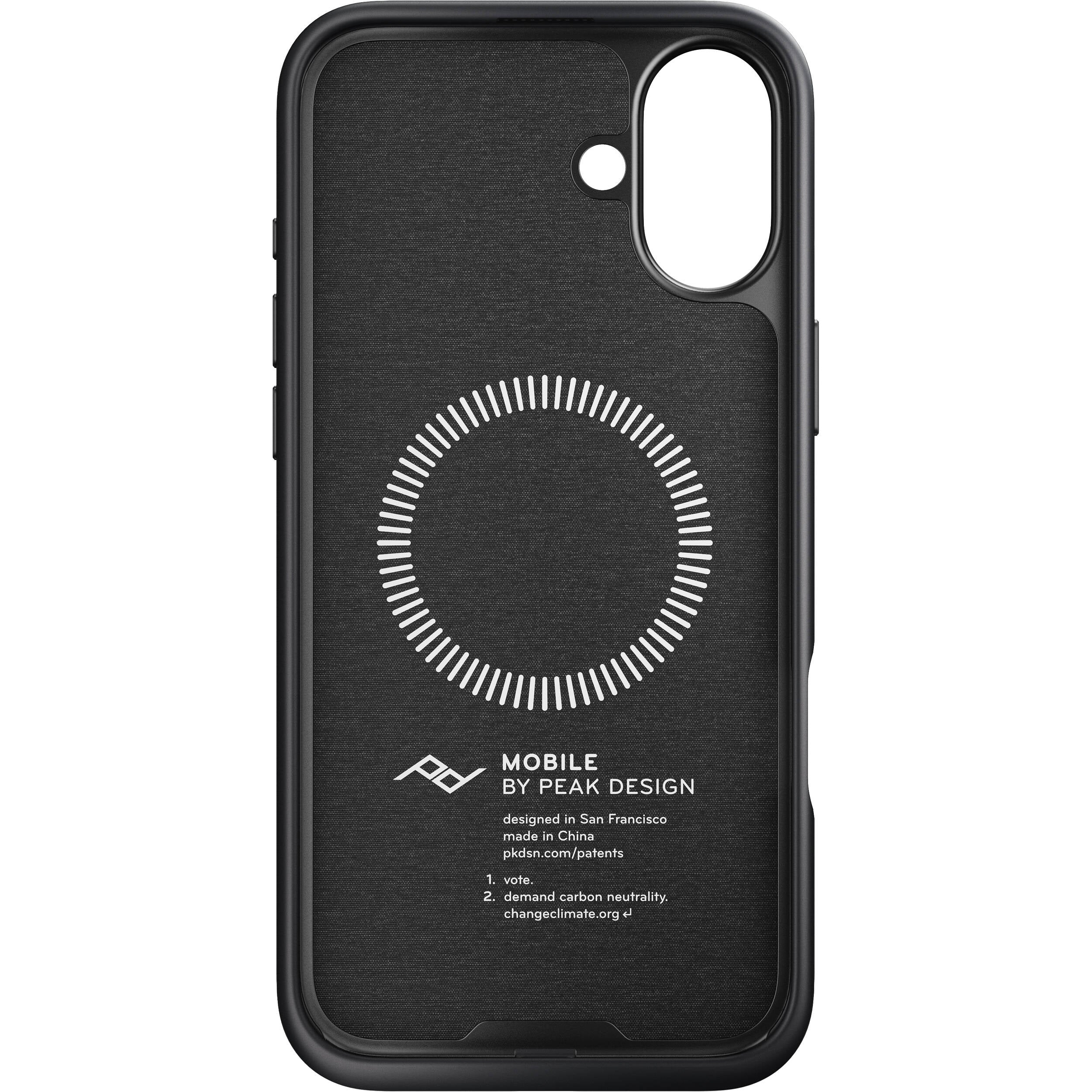 Peak Design Mobile Everyday Fabric Case for iPhone 16 Plus (Charcoal) - Image 5