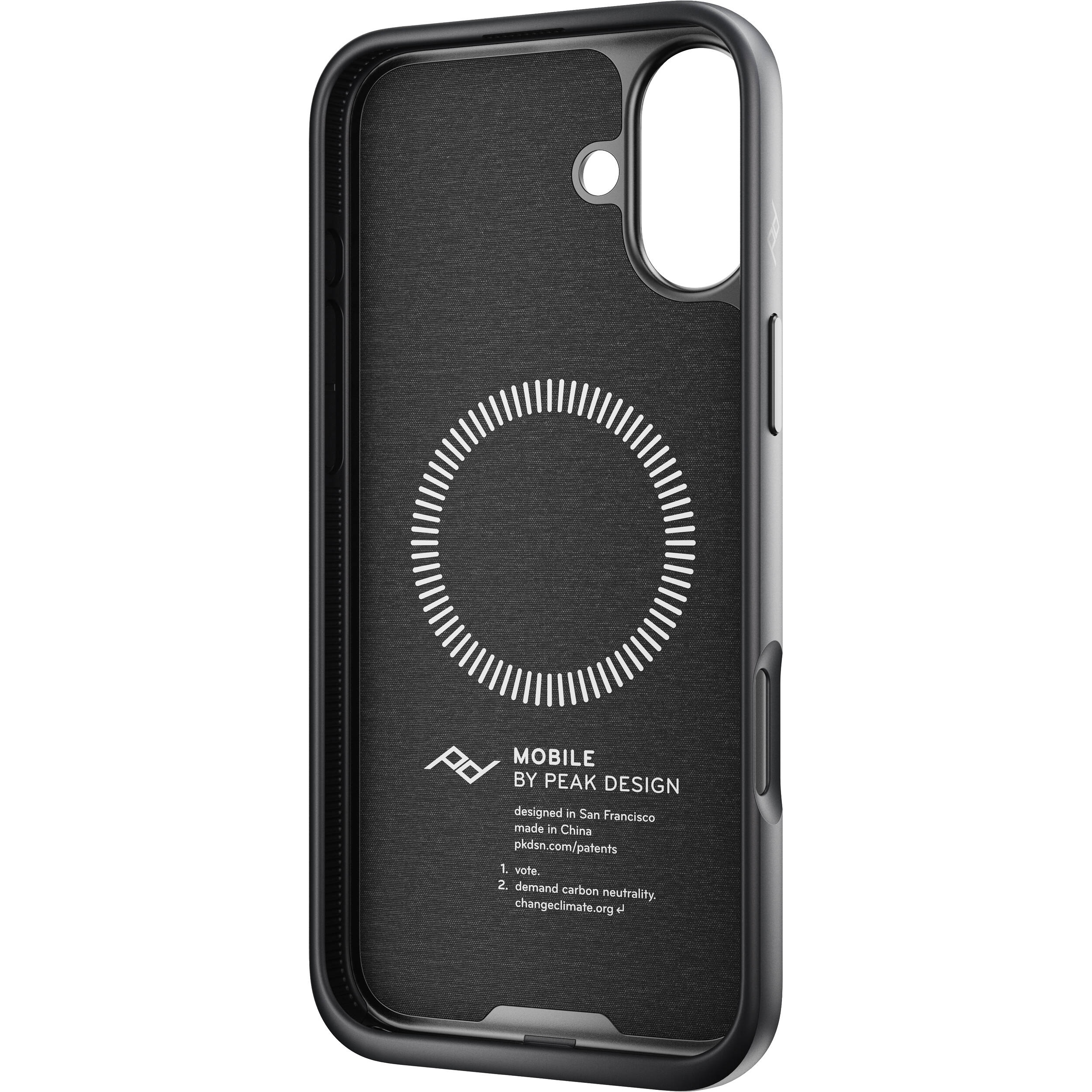 Peak Design Mobile Everyday Fabric Case for iPhone 16 Plus (Charcoal) - Image 6