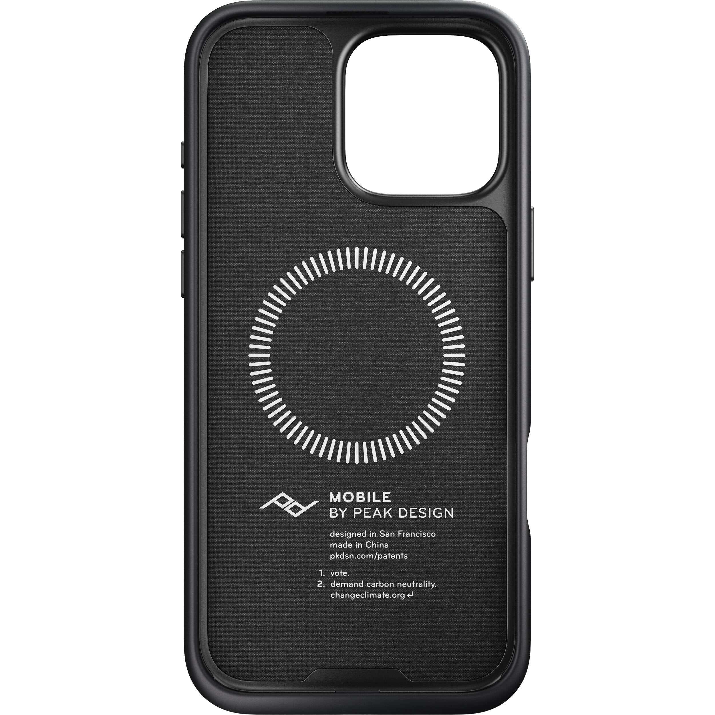 Peak Design Mobile Everyday Fabric Case for iPhone 16 Pro Max (Charcoal) - Image 5