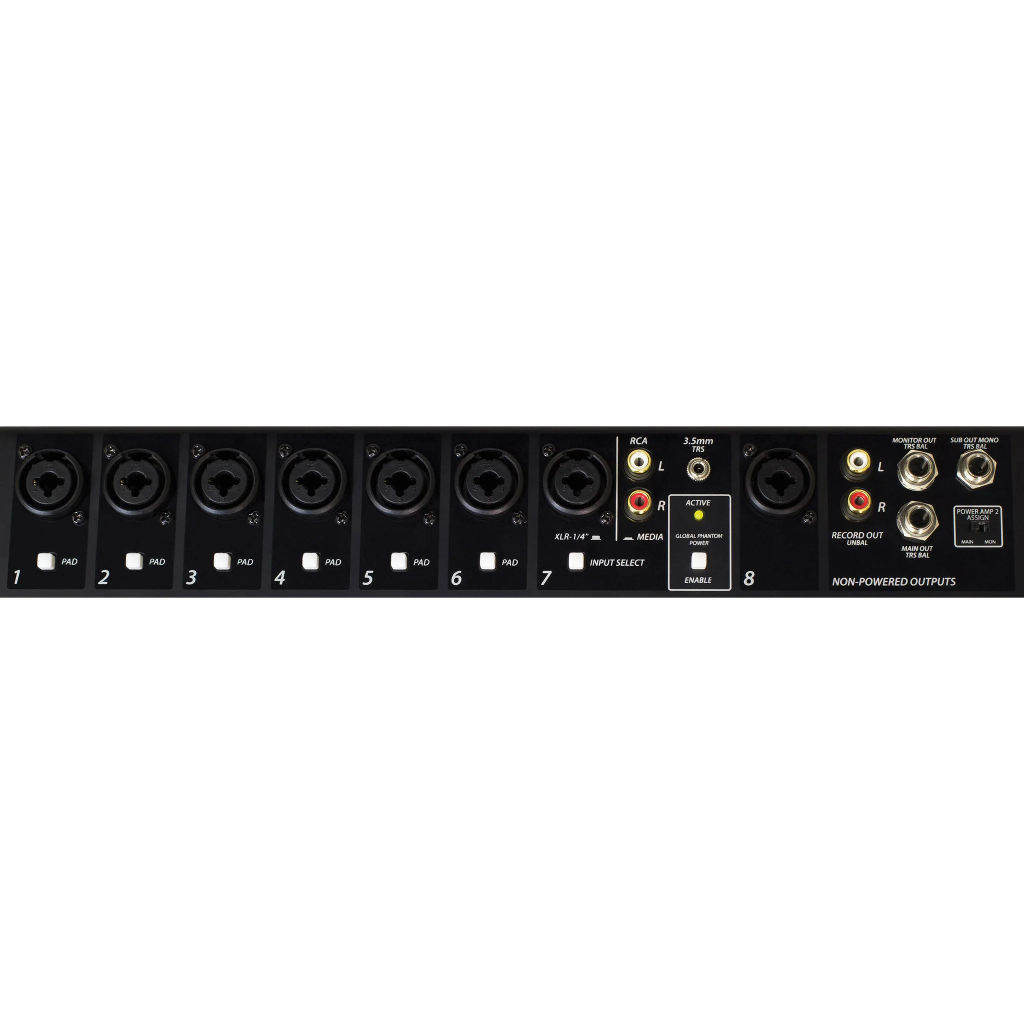 Peavey XR S 8-Channel Powered Mixer with Bluetooth (1,000 W) - Image 10