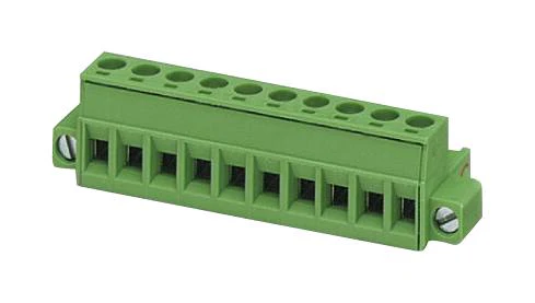 Phoenix Contact MSTB 25 HC/ 3-STF-508 Pluggable Terminal Block w/ Flange 5.08 mm 3 Ways 24AWG to 12AWG 2.5 mm² Screw 16 A