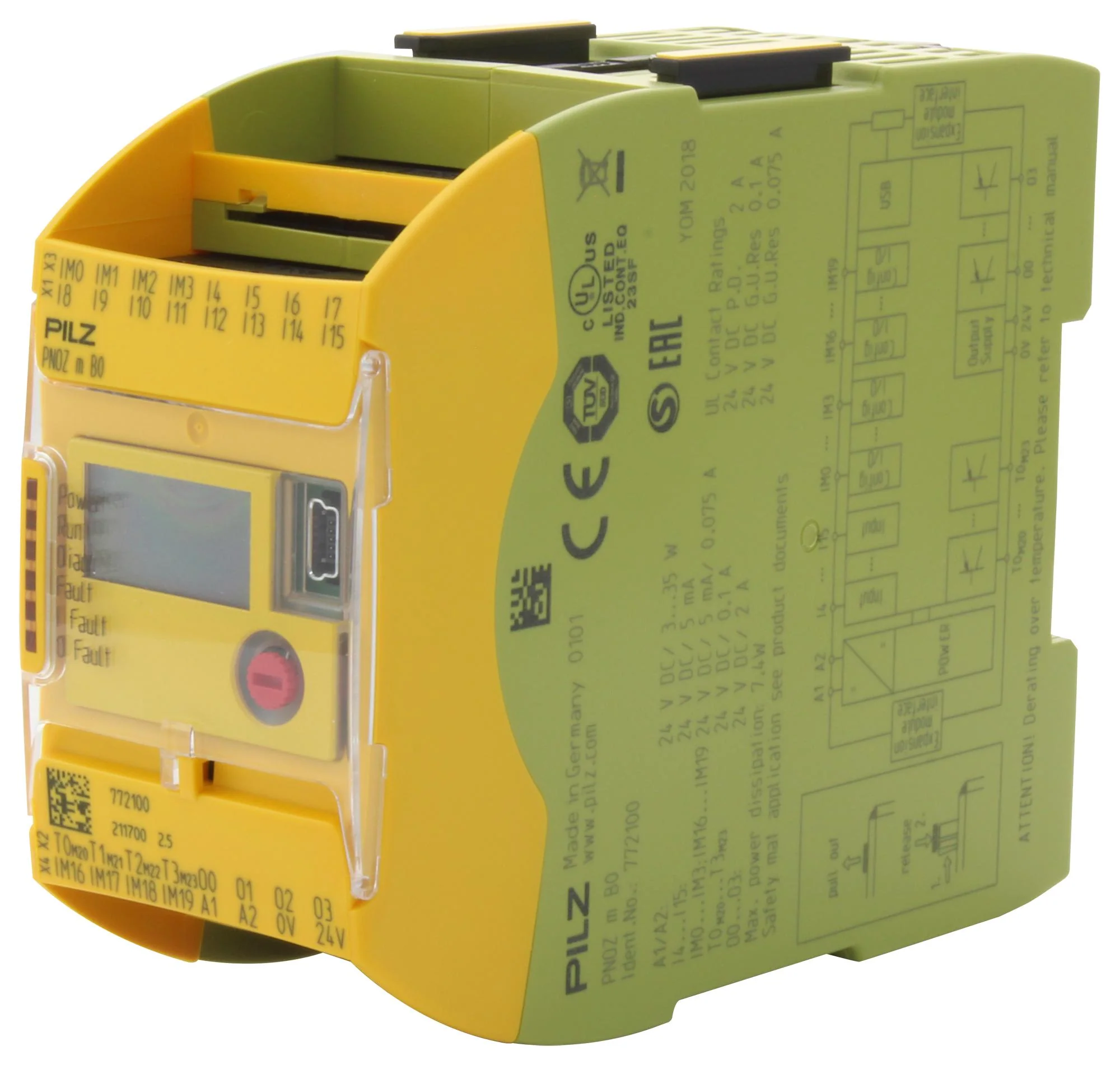 PILZ PNOZ M B0 Configurable Controller, PNOZmulti 2, 20 Inputs, 4 Outputs, 24VDC, DIN Rail - Image 2