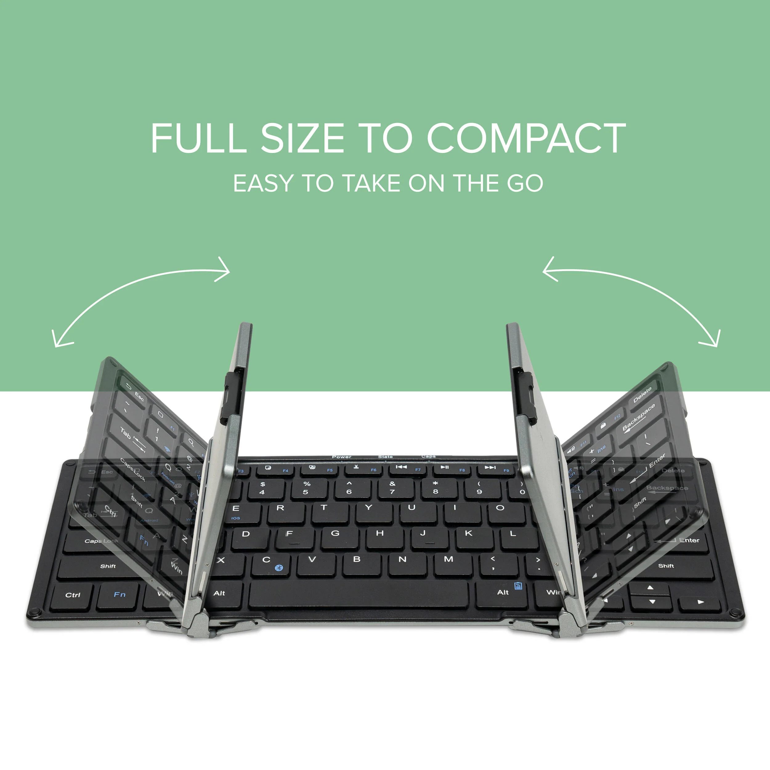 Plugable 15.6" USB-C Portable Monitor with Universal Tablet Stand, Bluetooth Keyboard, and Case - Image 3