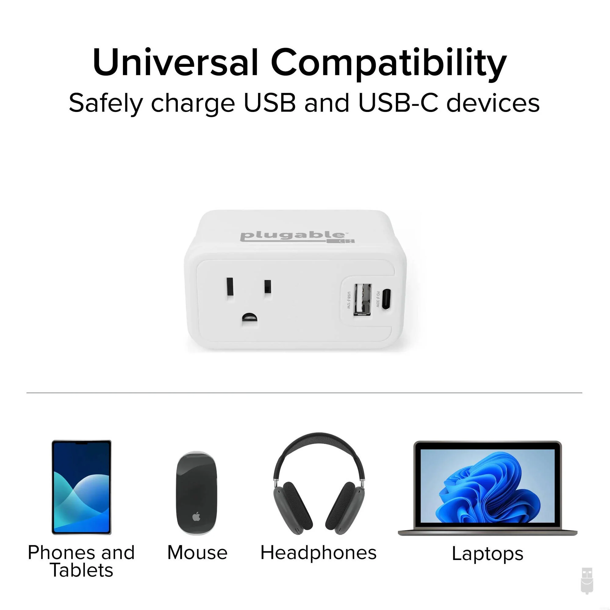 Plugable Wall Outlet Extender (White) - Image 3