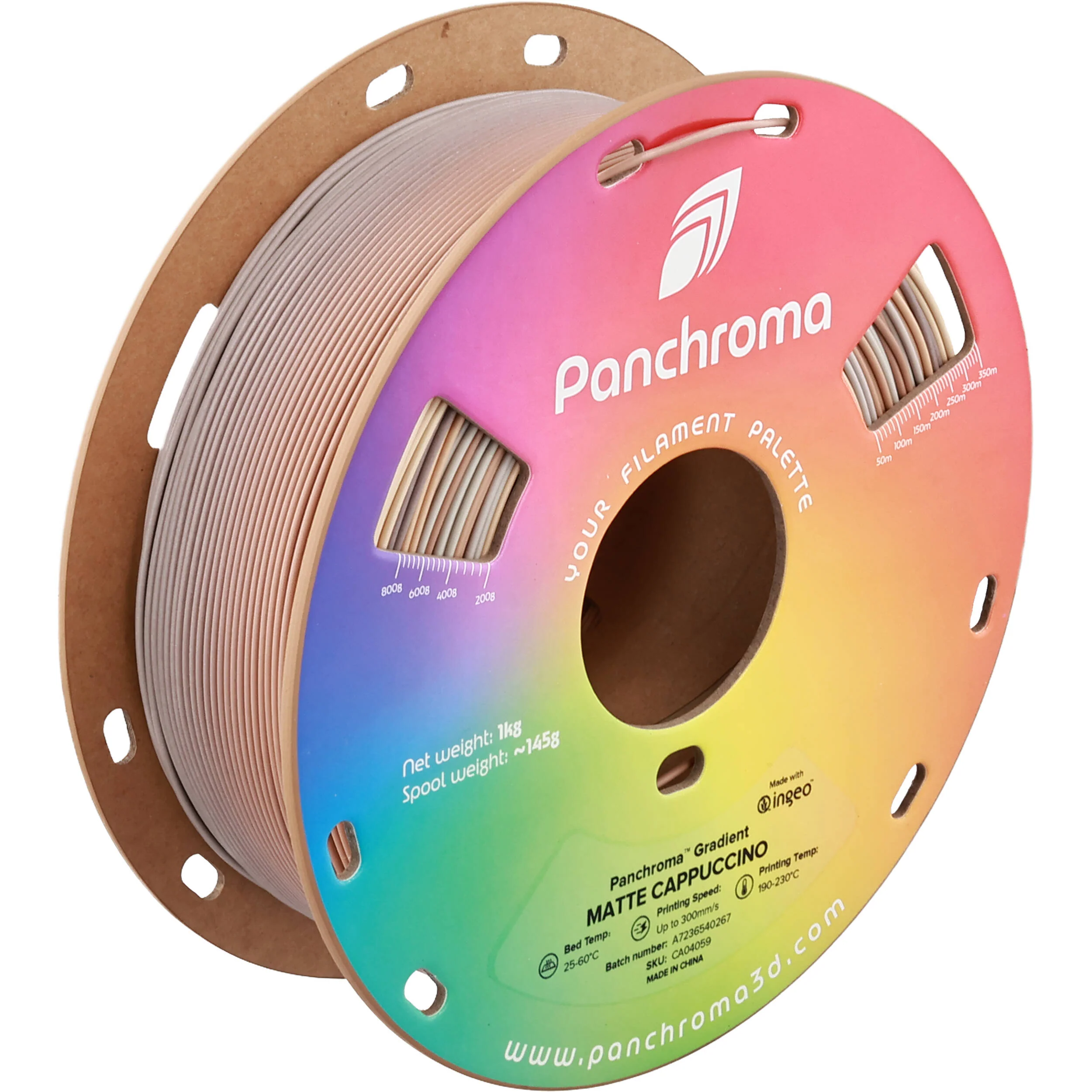 Polymaker Panchroma Gradient Matte PLA Filament (1kg, Cappuccino White) - Image 5