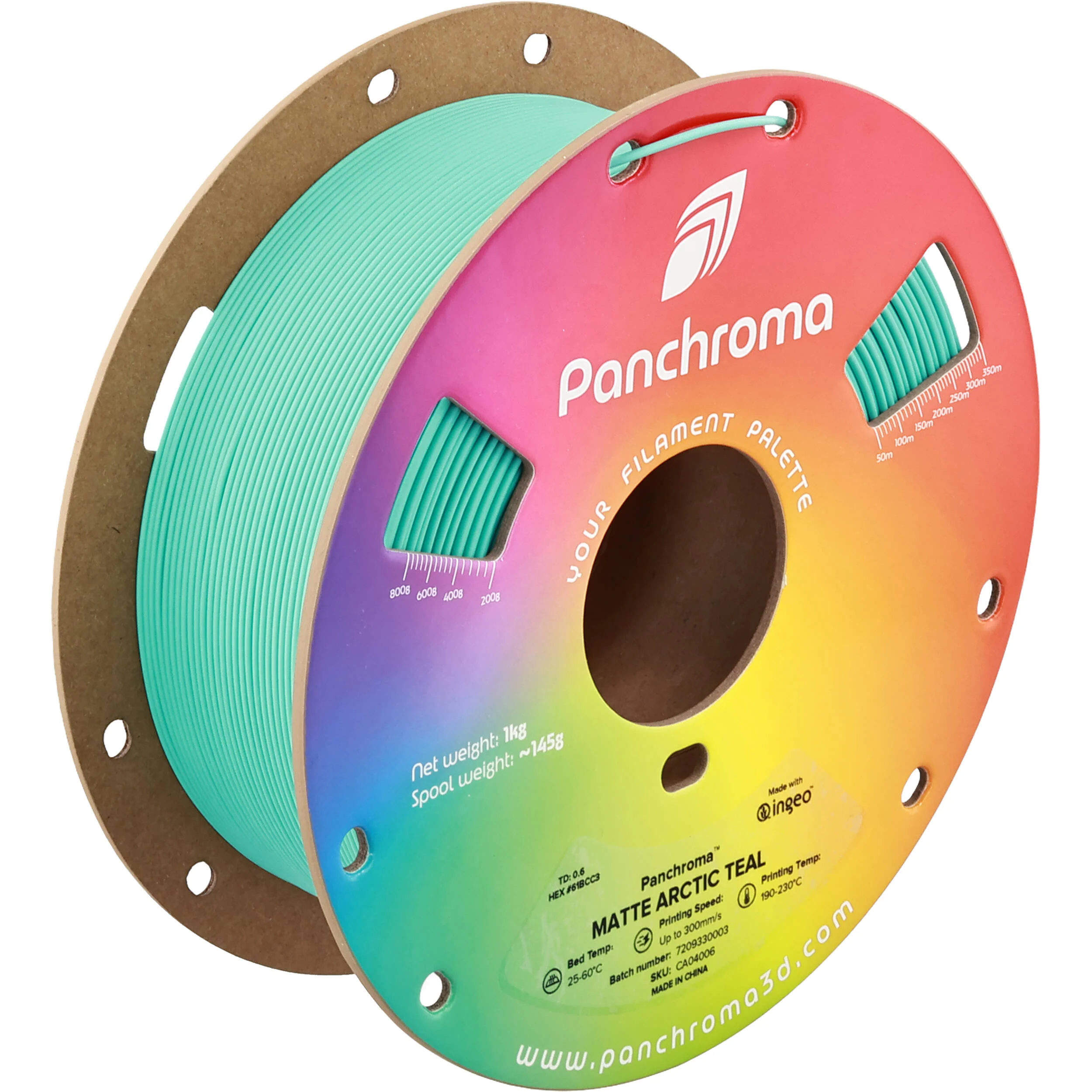 Polymaker Panchroma Matte PLA Filament (1kg, Arctic Teal) - Image 5