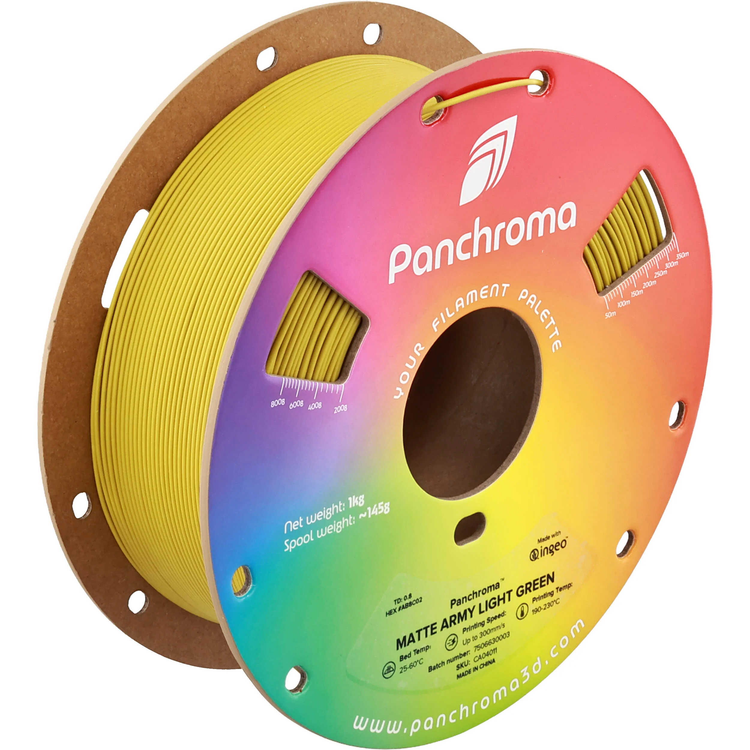 Polymaker Panchroma Matte PLA Filament (1kg, Army Light Green) - Image 5