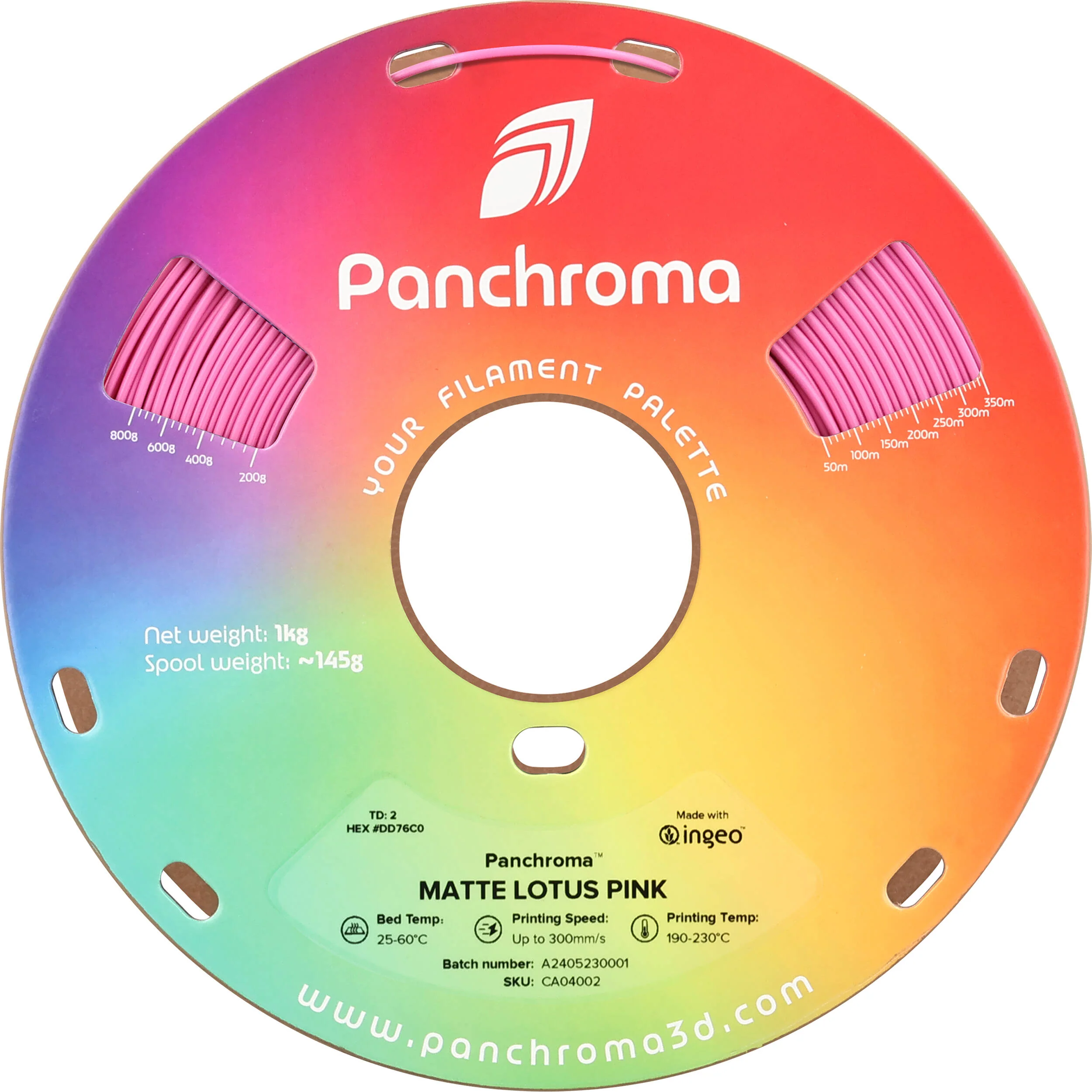 Polymaker Panchroma Matte PLA Filament (1kg, Lotus Pink) - Image 4