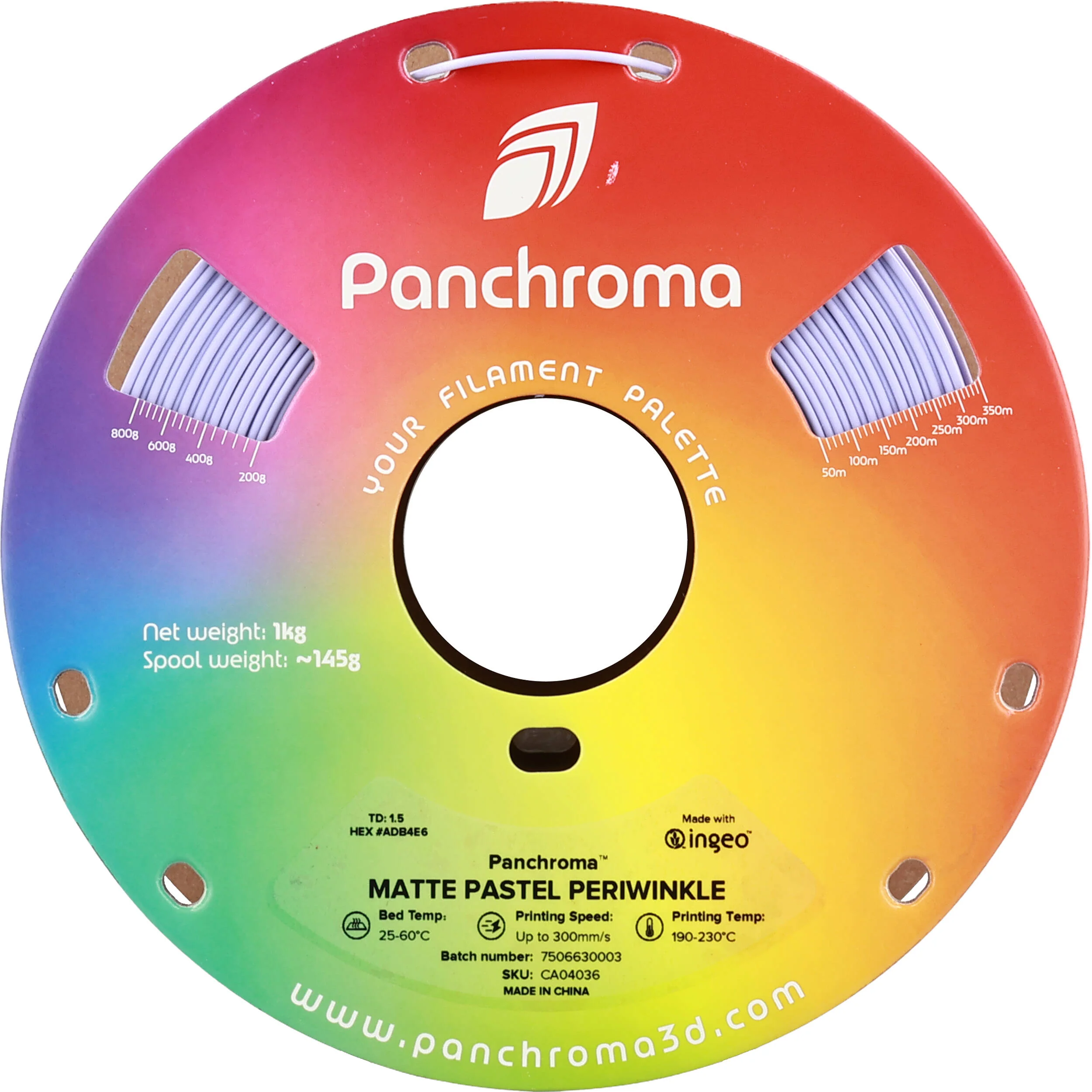 Polymaker Panchroma Matte PLA Filament (1kg, Pastel Periwinkle) - Image 4