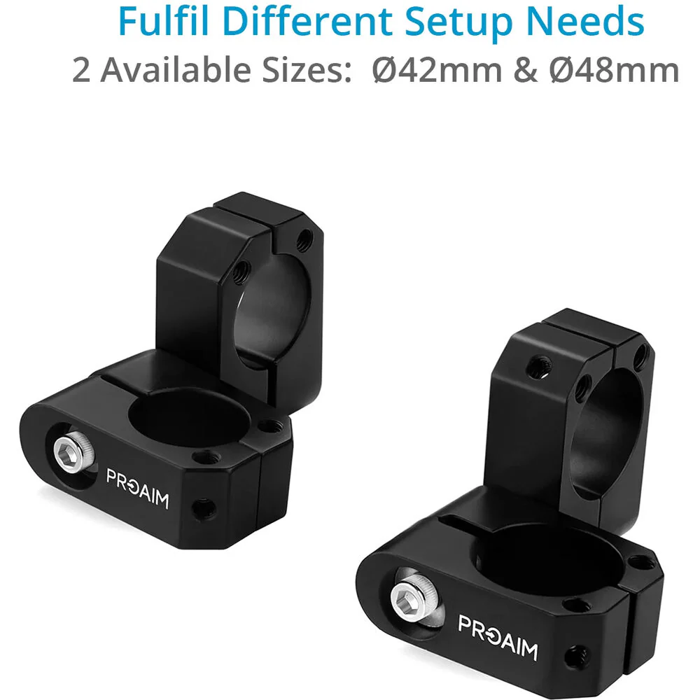 Proaim 360&deg; Rotating Speed Rail Clamp for Camera Car Rigging (48mm) - Image 4