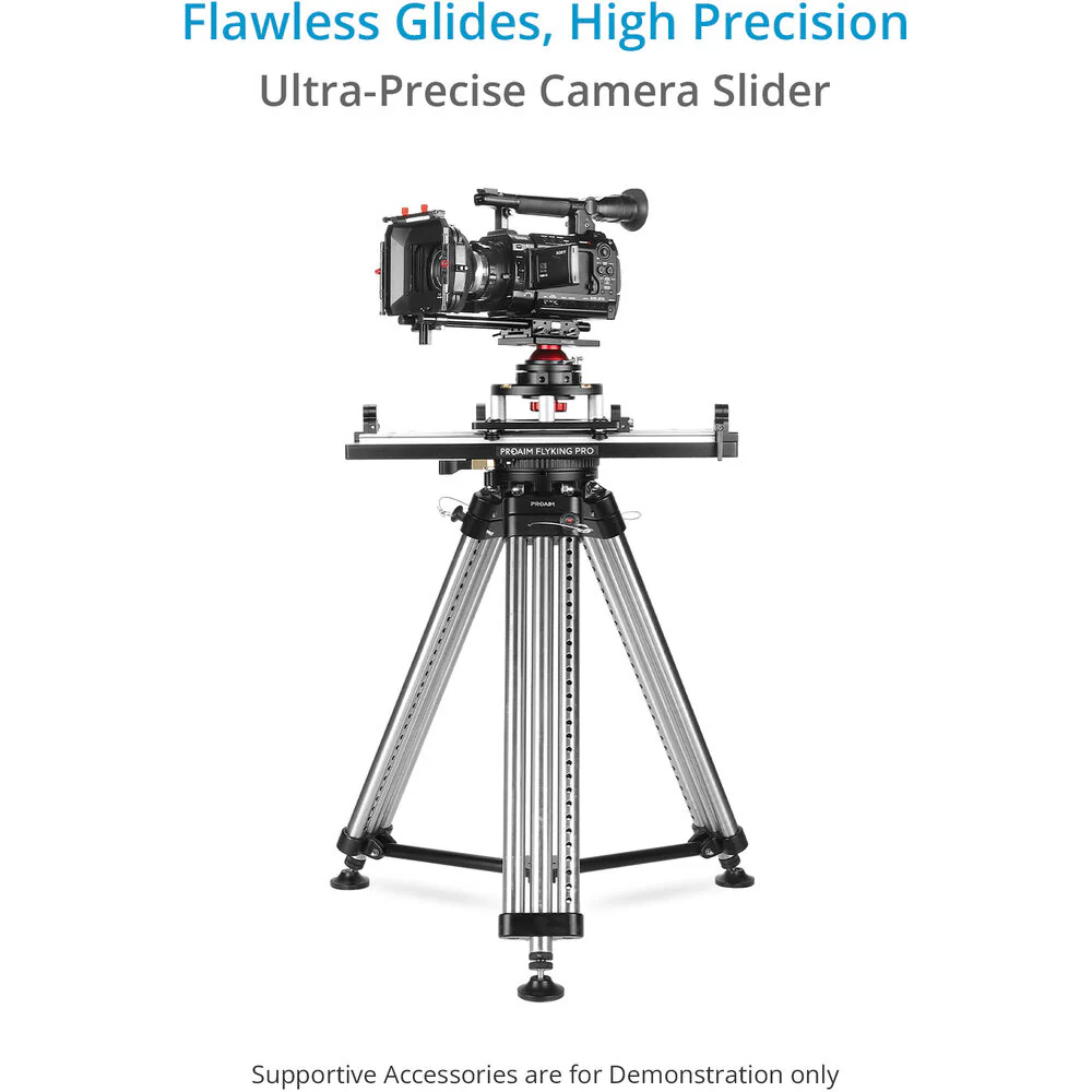 Proaim Flyking Professional Video Camera Slider with Mitchell Plate (2') - Image 2
