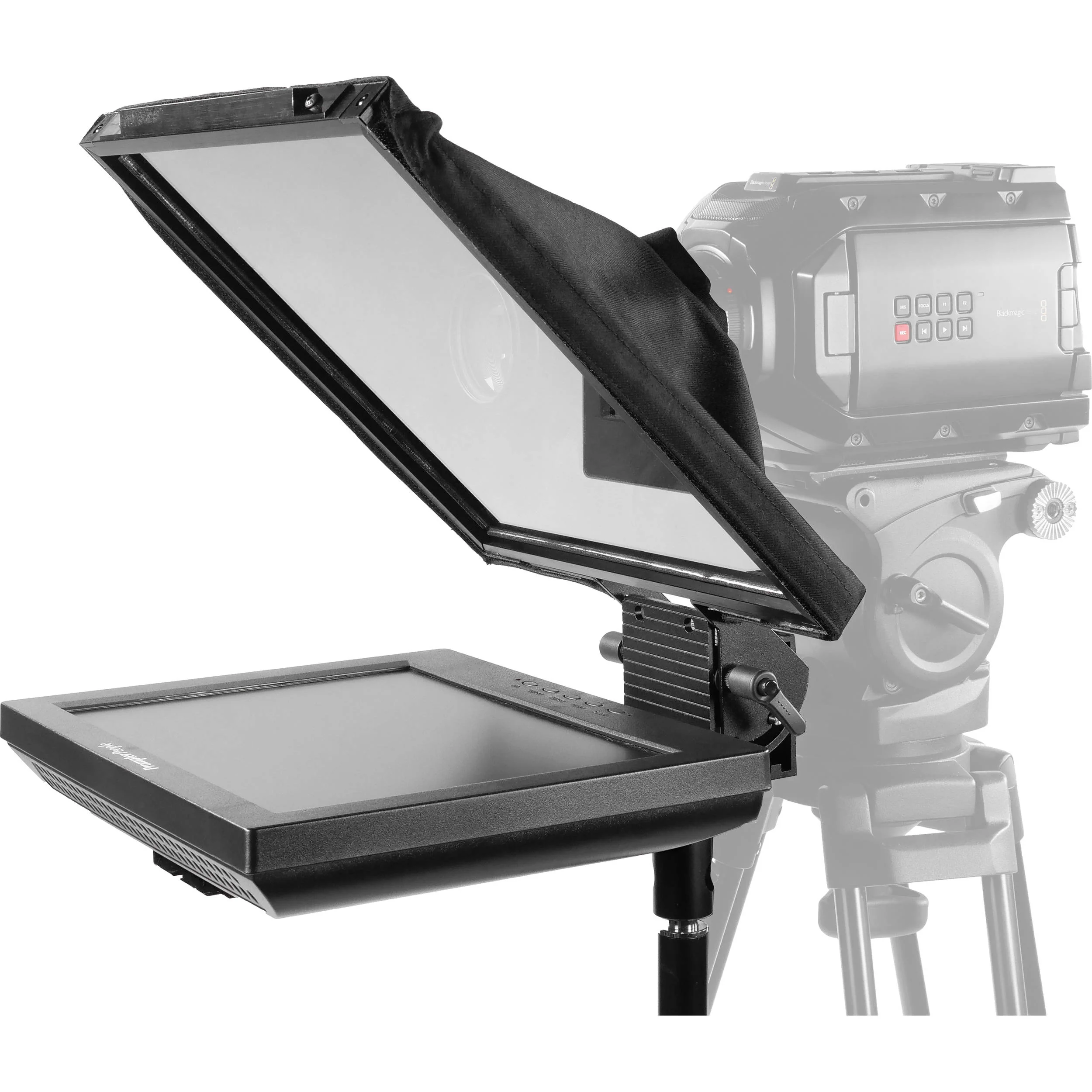 Prompter People PAL12 Prompter Pal Teleprompter with Auto-Reversing Monitor, 12 x 12" Glass, and Camera Sled - Image 29