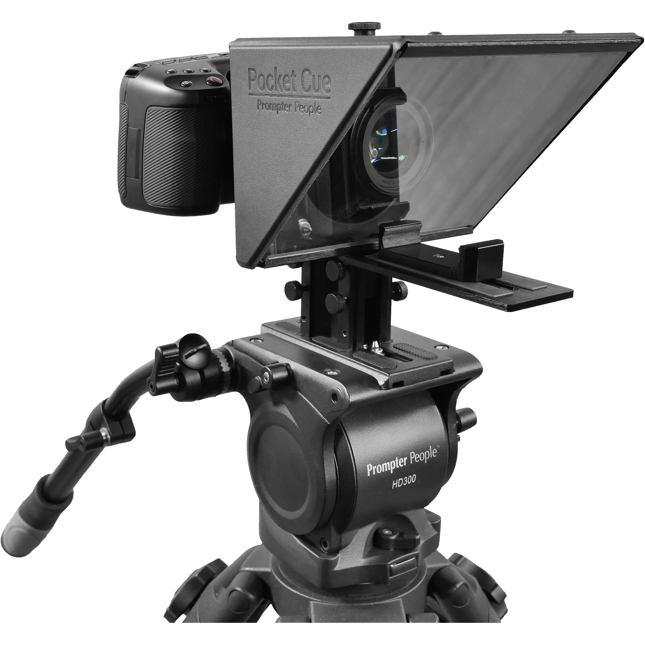 Prompter People Pocket Cue V2 Compact Prompter with Talent Monitor for Smartphones - Image 2