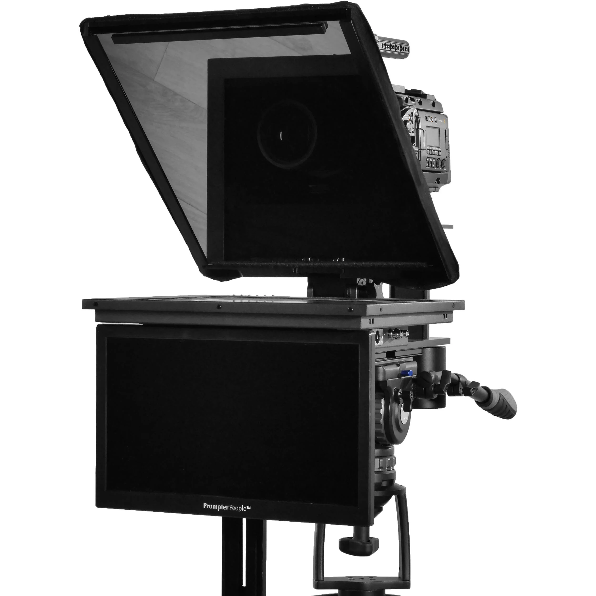 Prompter People Q-Gear Qpro  17" 400 NIT HDMI 3G-SDI Teleprompter and 15.6" 3G-SDI HDMI RGB IPS Talent Monitor - Image 2