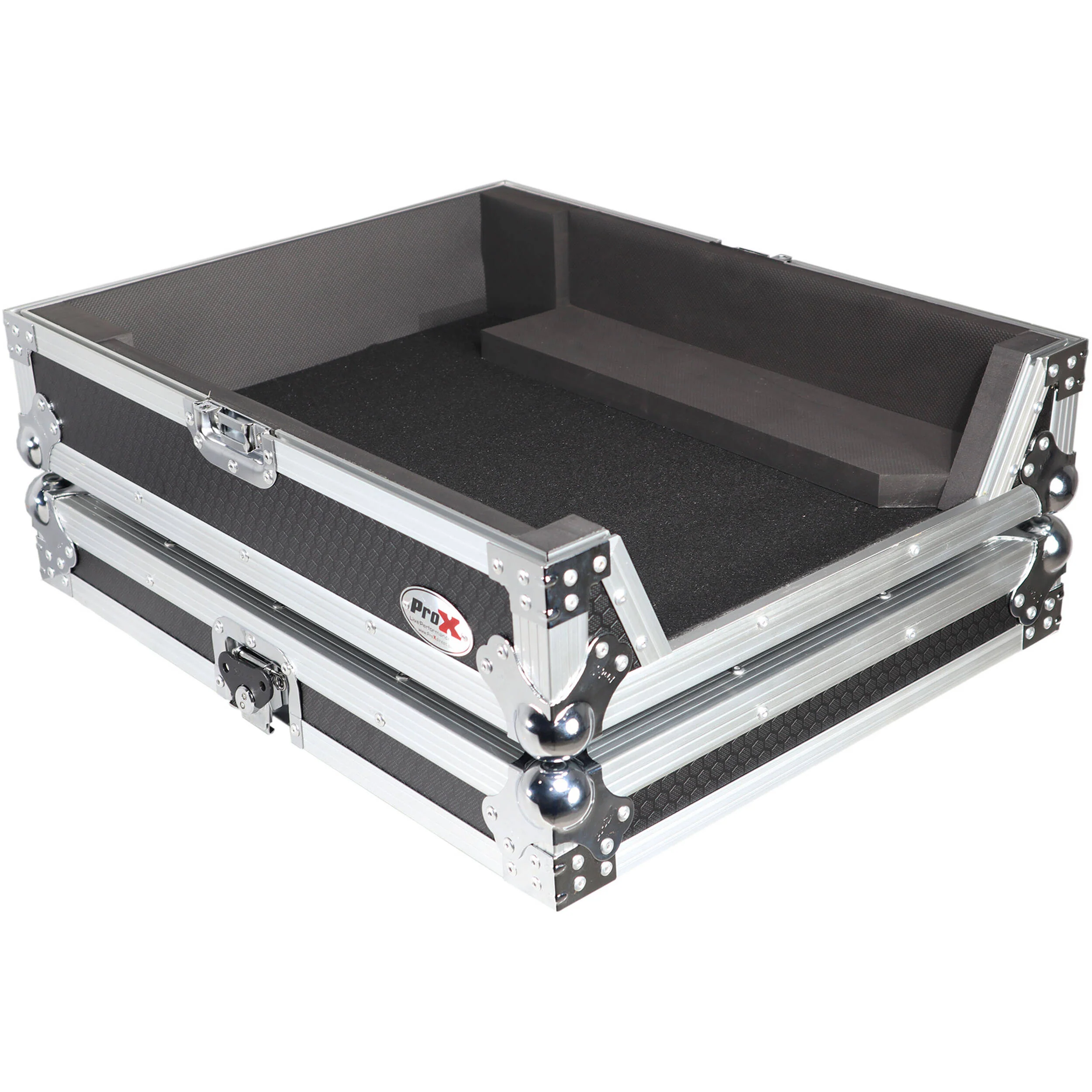 ProX ATA Style Flight Road Case for Pioneer DJM-A9 & DJM V10 DJ Mixer (Black / Silver) - Image 3