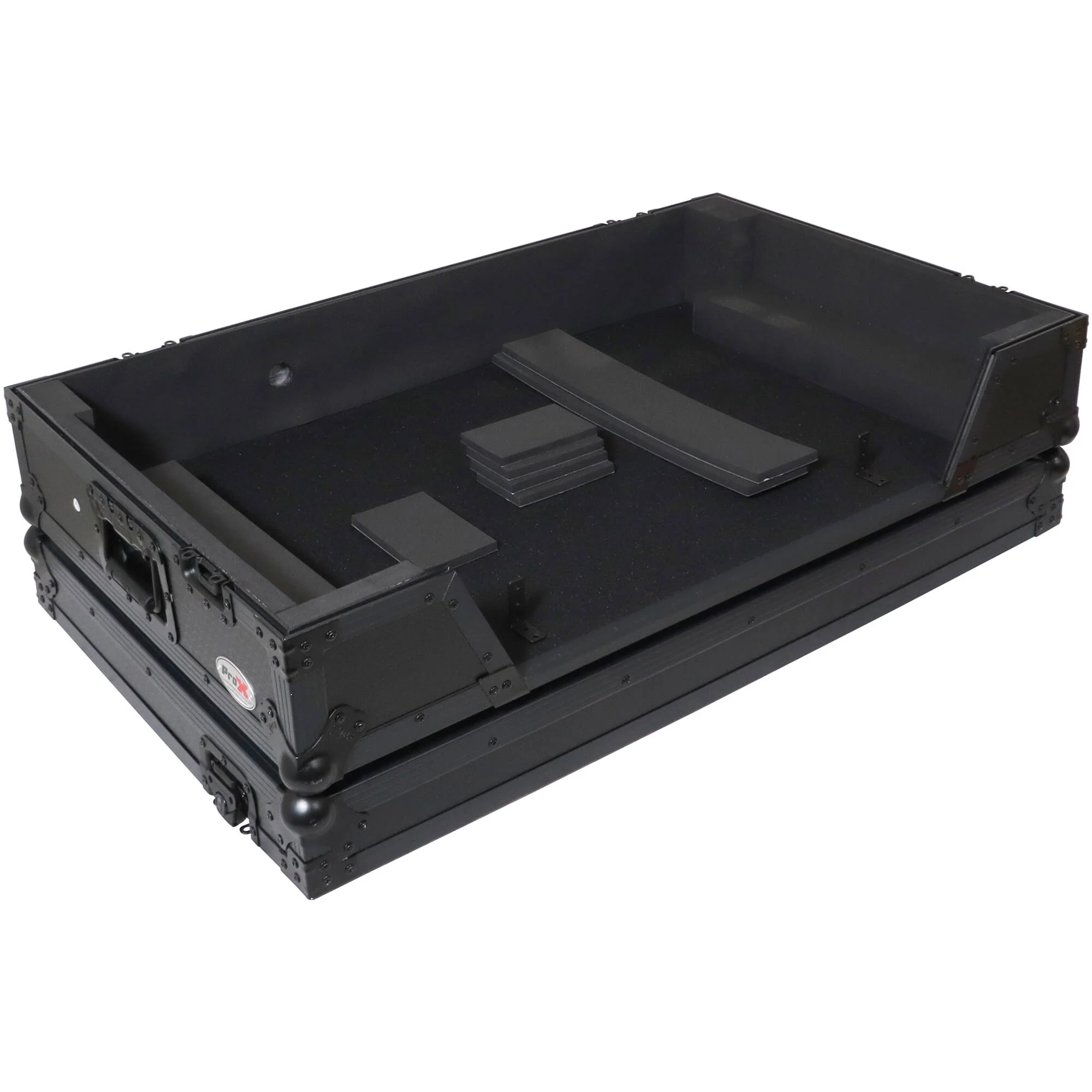 ProX Flight Case with 1 Rack Space and Wheels for AlphaTheta XDJ-AZ Controllers (All-Black) - Image 2
