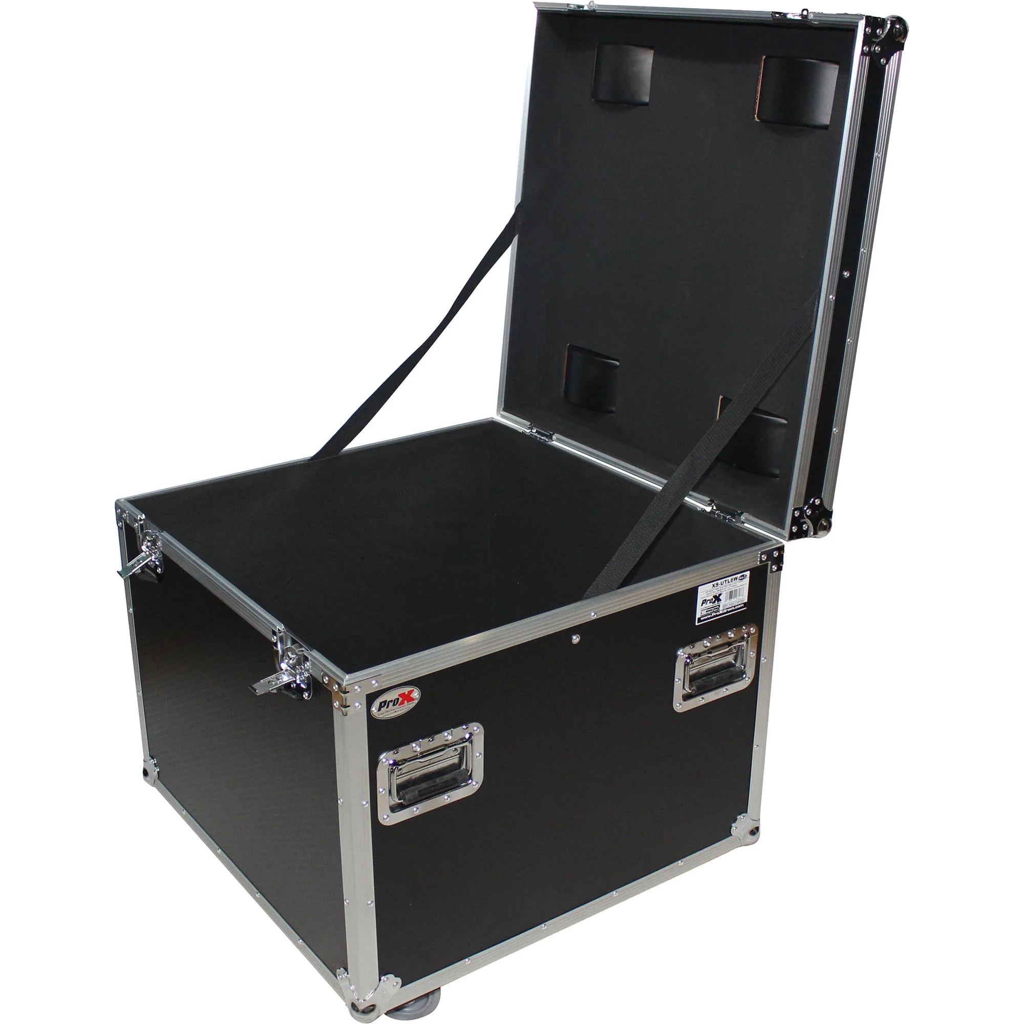 ProX Heavy Duty Utility Trunk Case with 4" Caster Wheels (Black) - Image 3