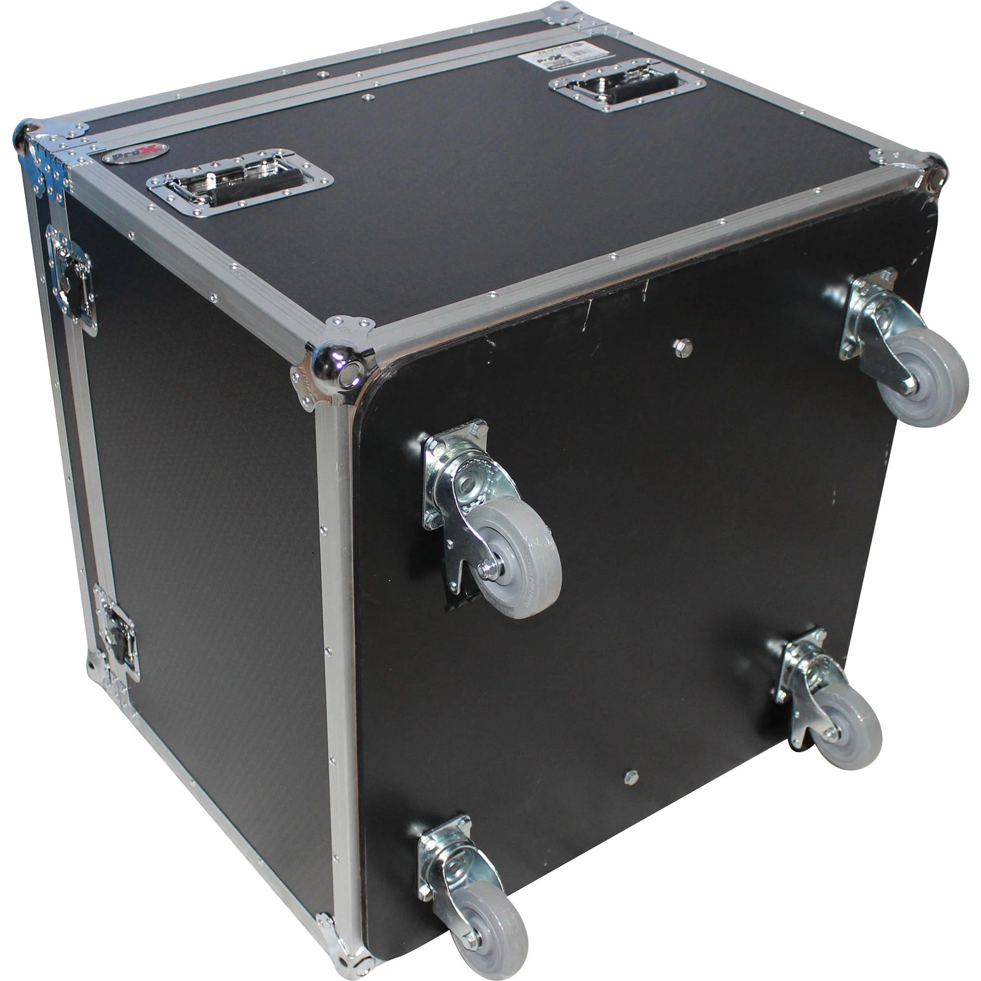 ProX Heavy Duty Utility Trunk Case with 4" Caster Wheels (Black) - Image 7