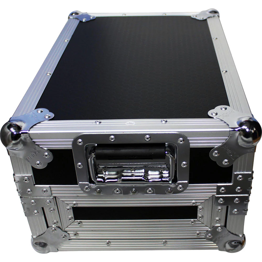 ProX XS-DJMS9LT Flight Case with Sliding Laptop Shelf for Pioneer DJM-S9 Mixer (Silver on Black) - Image 12