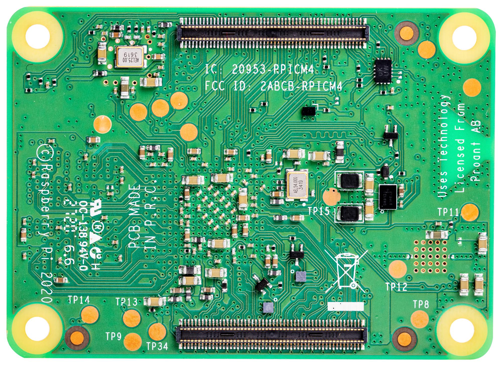 RASPBERRY-PI CM4102000B Raspberry Pi Compute Module 4 Lite, with 2GB RAM, Wireless, BCM2711, ARM Cortex-A72 SC0667B - Image 2