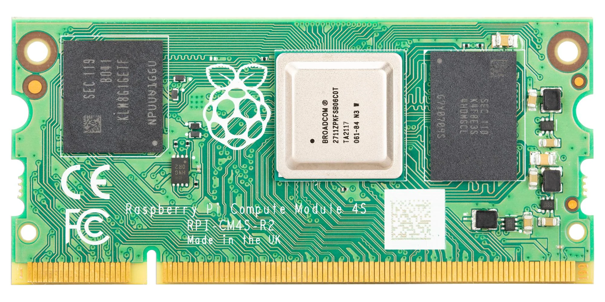 RASPBERRY-PI CM4S01016 SBC, RPI Compute Module 4S, BCM2711, ARM Cortex-A72, 1GB RAM, 16GB eMMC, HDMI 2.0, USB 2.0 - Image 2