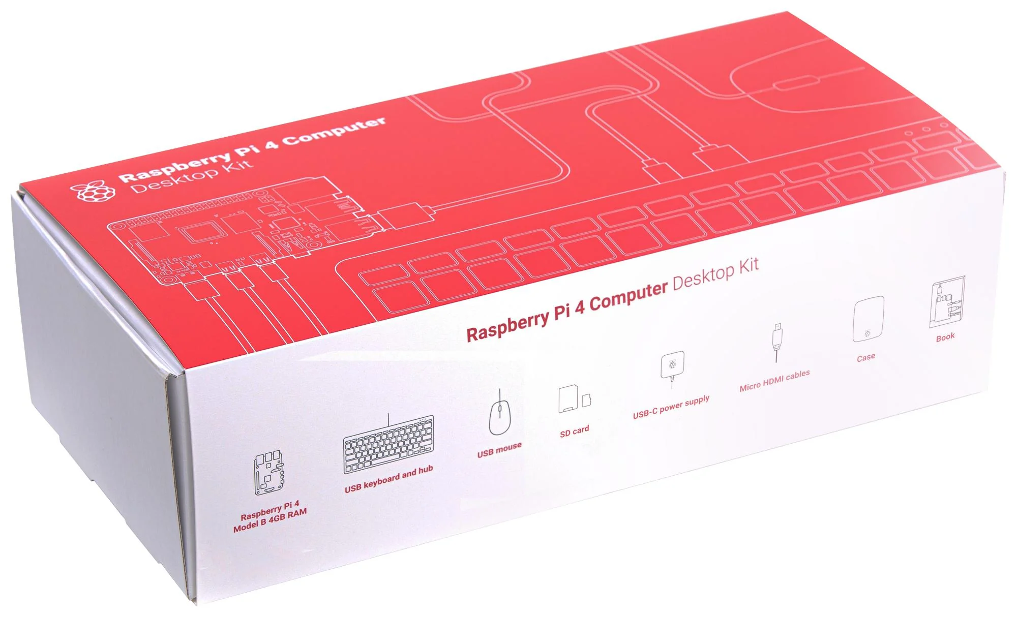 RASPBERRY-PI SC0400EU SBC, Raspberry Pi4 B, BCM2711, ARM Cortex-A72, 4GB RAM, MicroSD, Wifi, 2x micro-HDMI, HDMI, EU