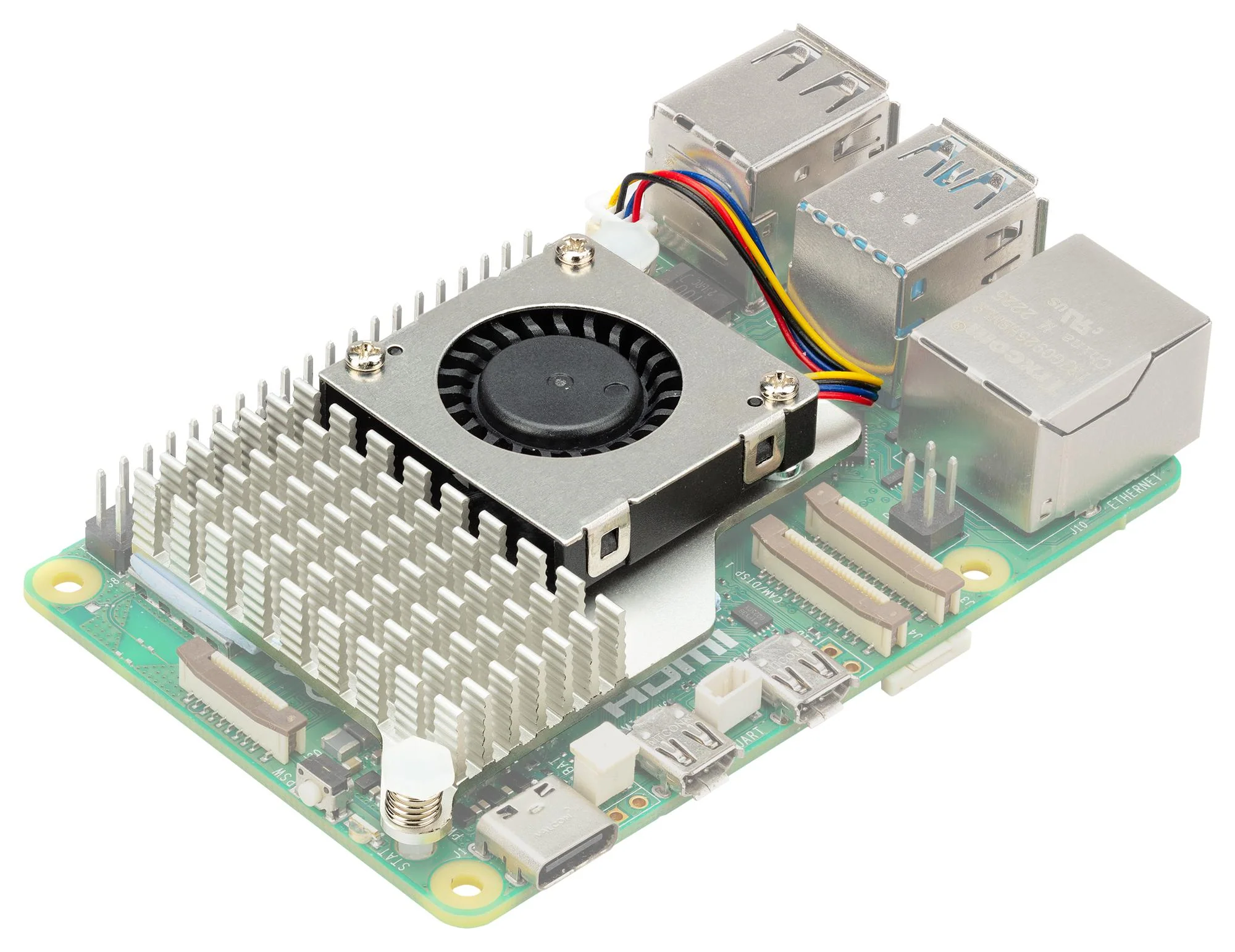 RASPBERRY-PI SC1148 SBC, RPI 5-Accessories, Active cooler, For heavy load, Without case GTIN UPC EAN: 5056561803357 - Image 2