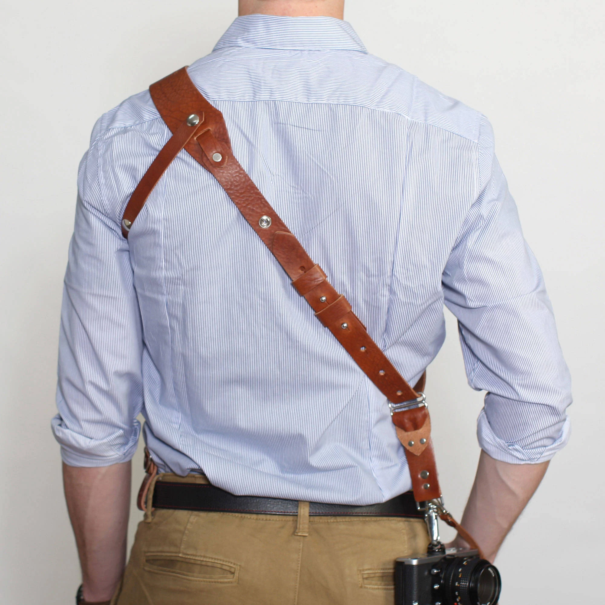RL Handcrafts Andino Pro Leather Camera Sling (Small, Tan) - Image 10