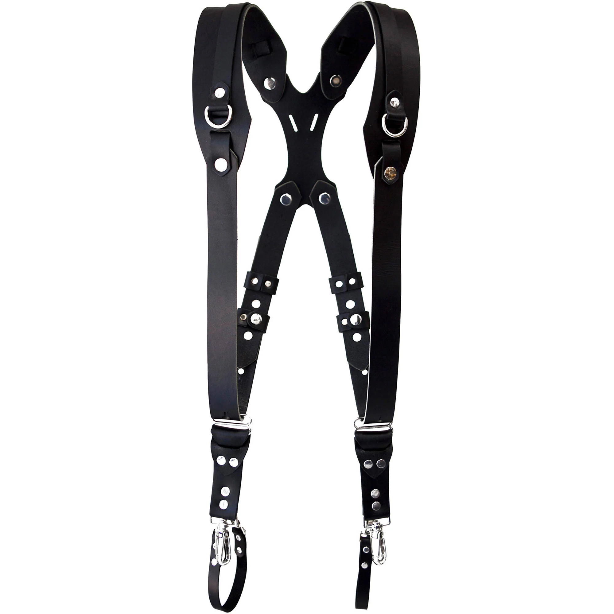RL Handcrafts Clydesdale Pro Dual Leather Camera Harness (Small, Tan) - Image 11