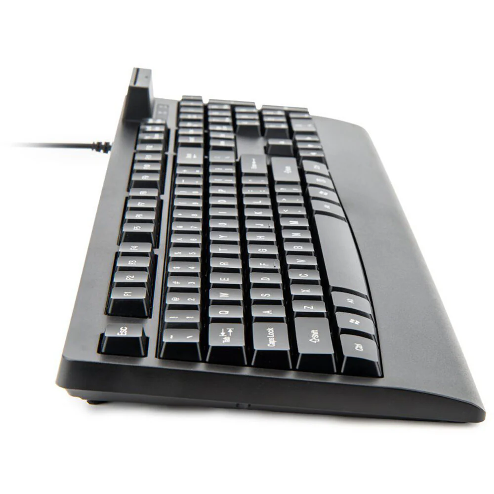 Rocstor KS18 Security USB Keyboard with Built-In Smart Card Reader - Image 3