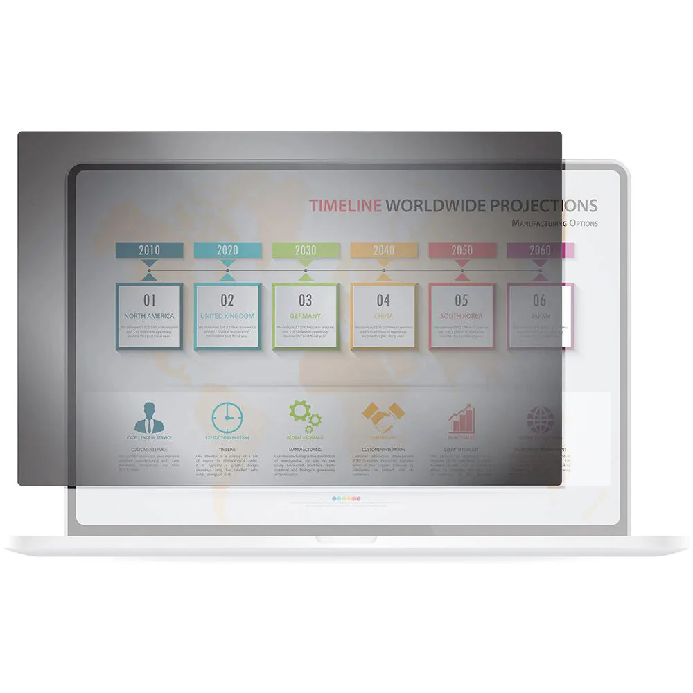 Rocstor PrivacyView Frameless Privacy Filter for 15.6" 16:9 Laptops