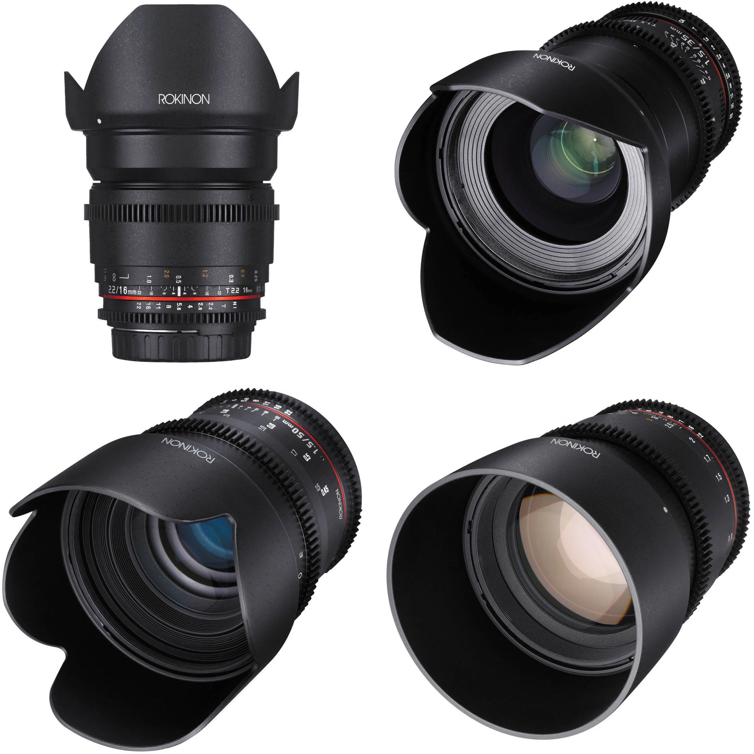 Rokinon 16, 35, 50, 85mm Cine DS Lens Bundle for Nikon F Mount - Image 6