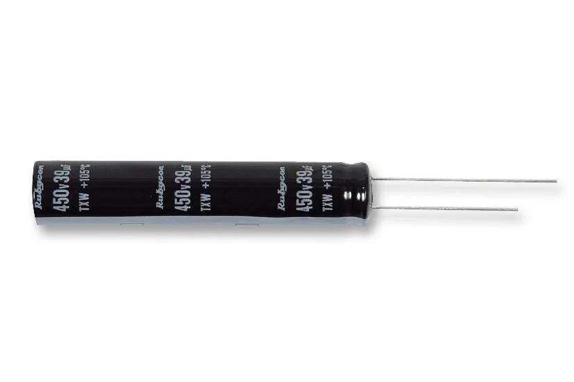 Rubycon 450BXW82MEFR18X30 Electrolytic Capacitor Miniature 82 µF 450 V ± 20% Radial Leaded 12000 Hours @ 105°C Polar