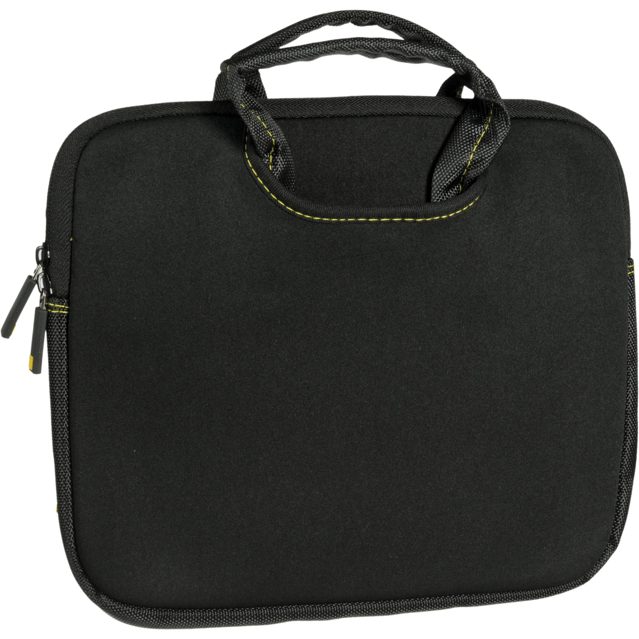 Ruggard 10" Ultra Thin Netbook Sleeve With Handles (Black/Yellow) - Image 2