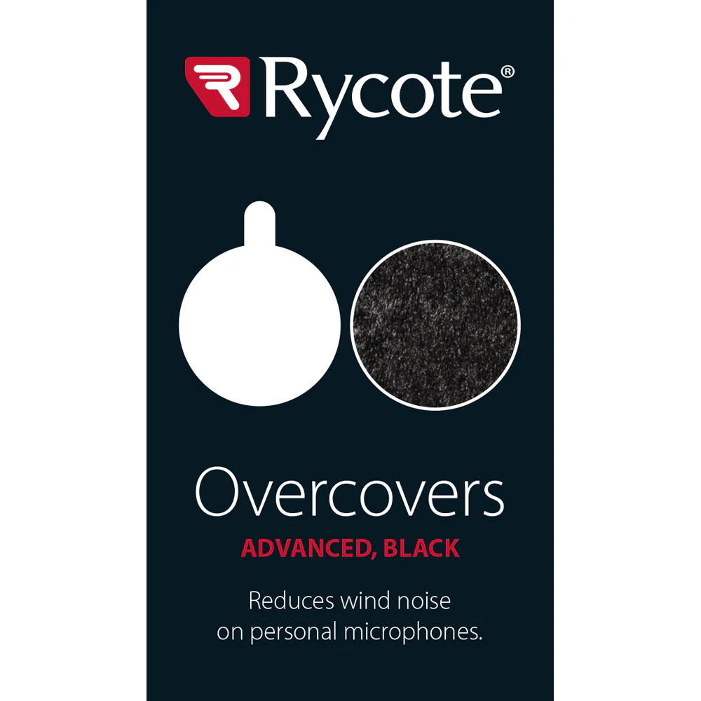 Rycote Overcovers Advanced, Wind Covers & Adhesive Mounts for Lavalier Mics (Black) - Image 4