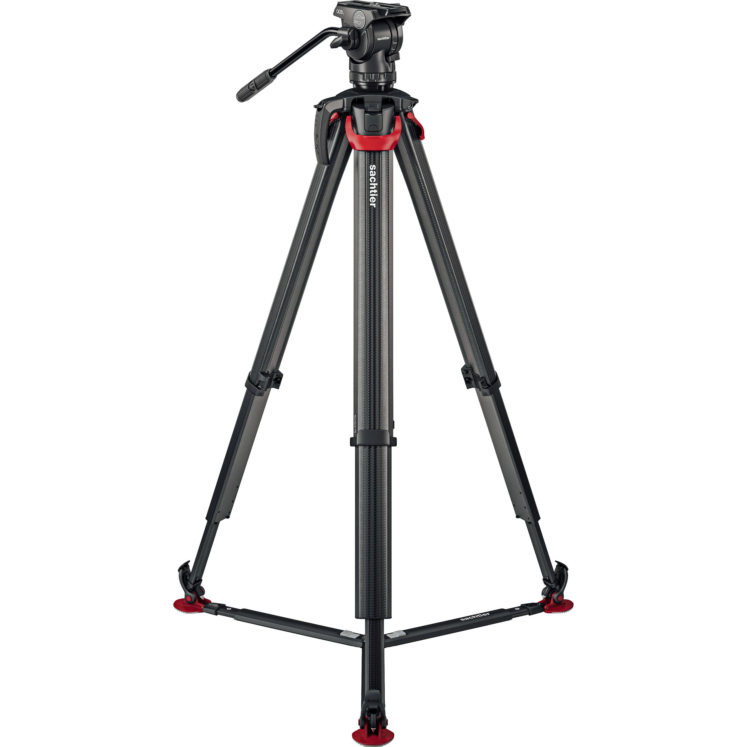 Sachtler Flowtech 75 GS Carbon Fiber Tripod System with Ace XL Mark II Fluid Head - Image 4